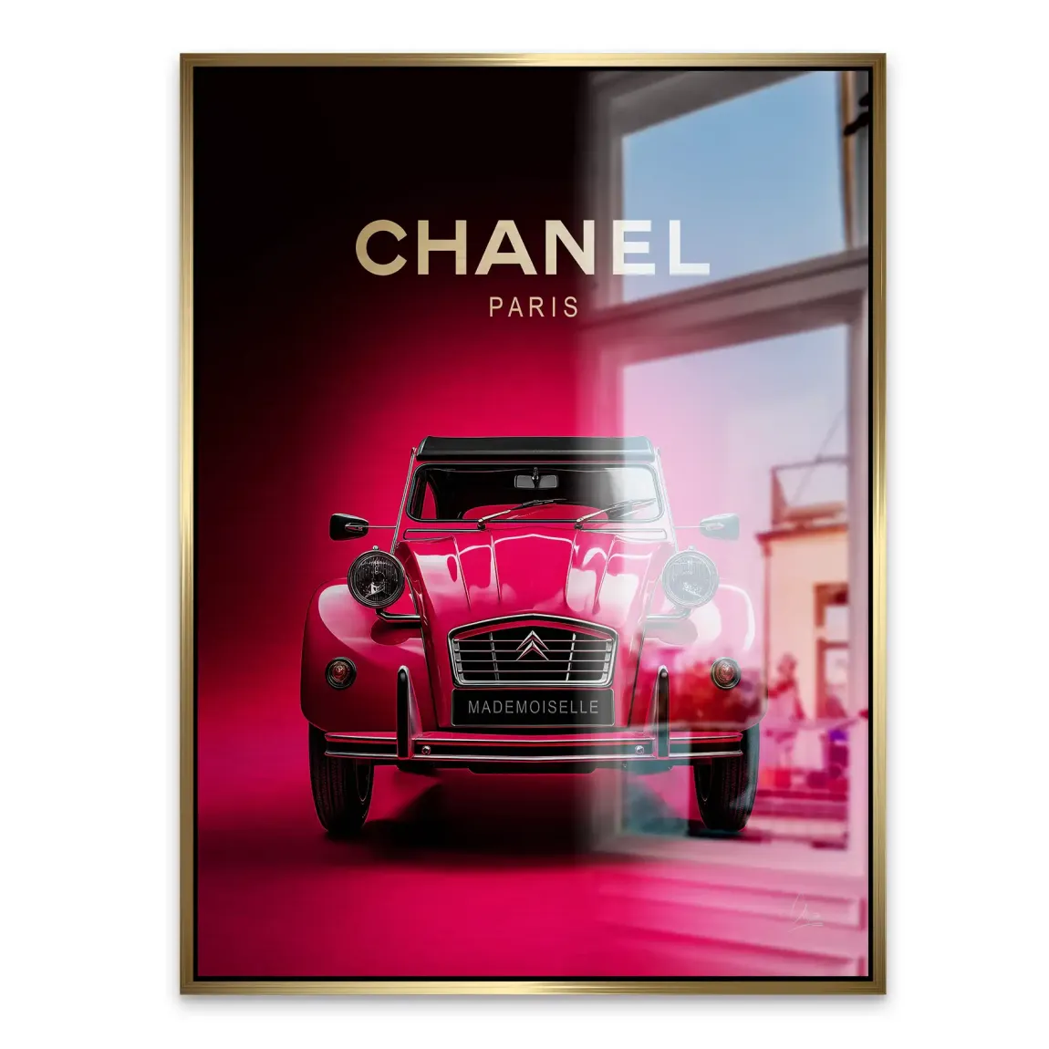 Mademoiselle Chic 2CV Alu Gebürstet Bild