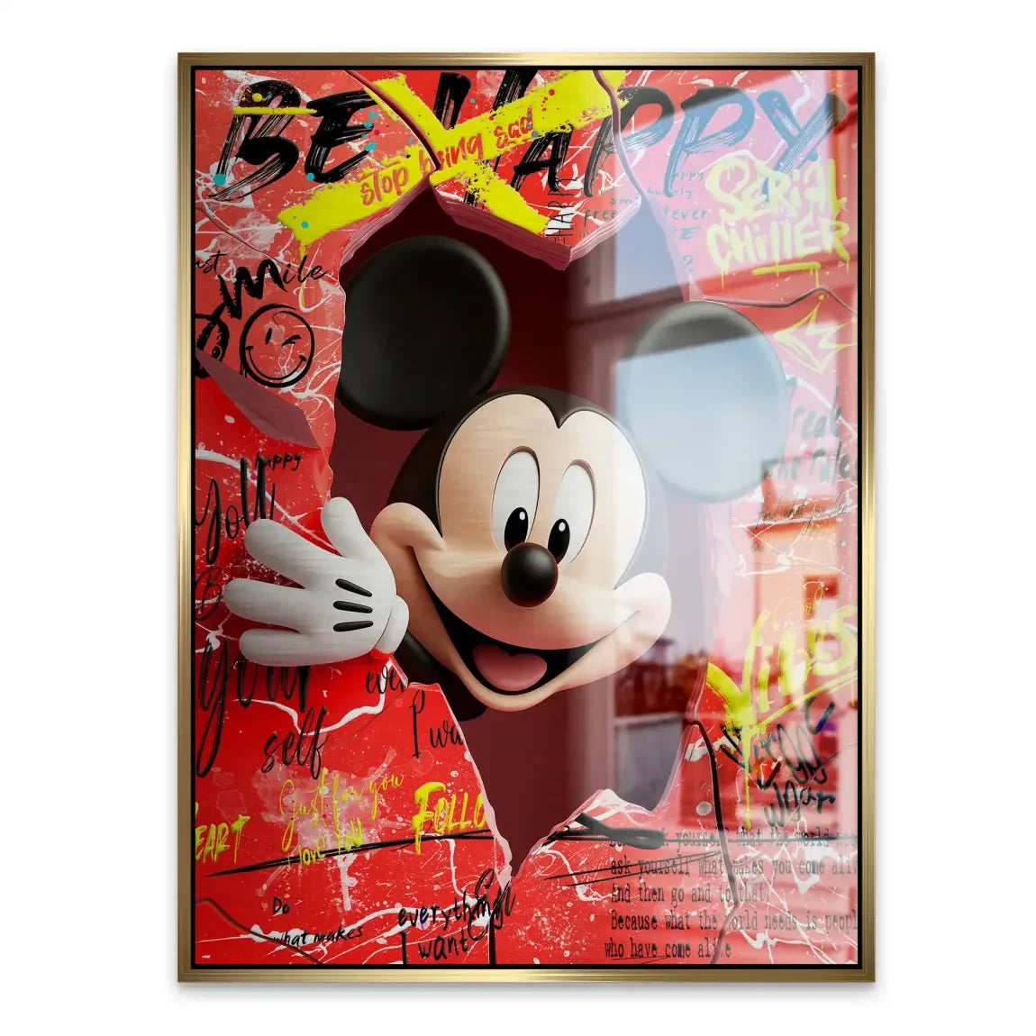 Charming Smile Micky Mouse Aludibond Gebürstet INGALERIE