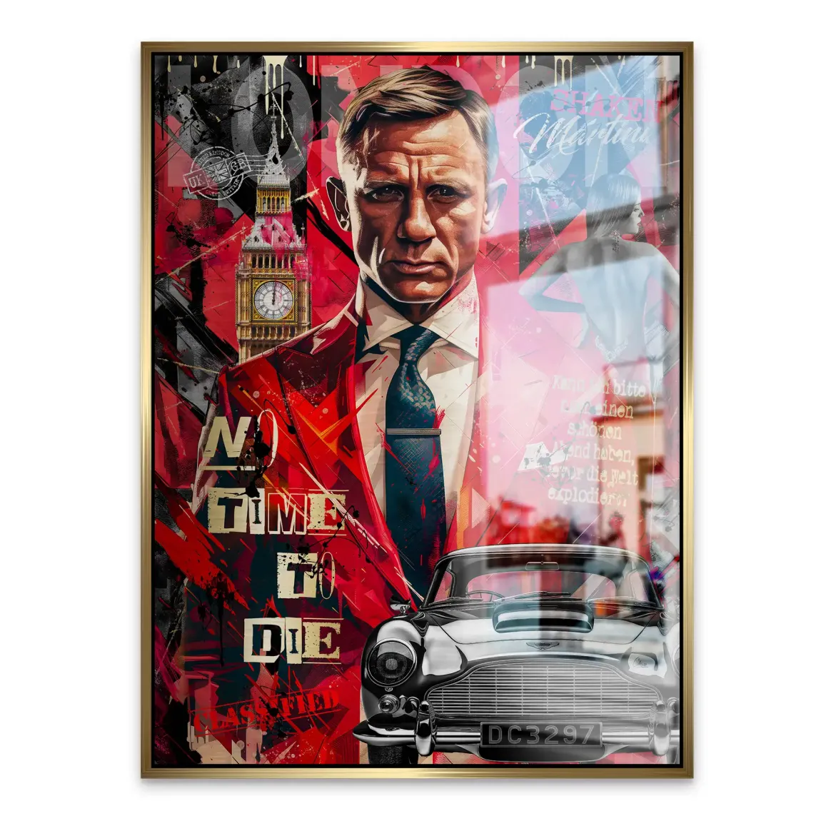 James Bond Vision London Alu Gebürstet Bild