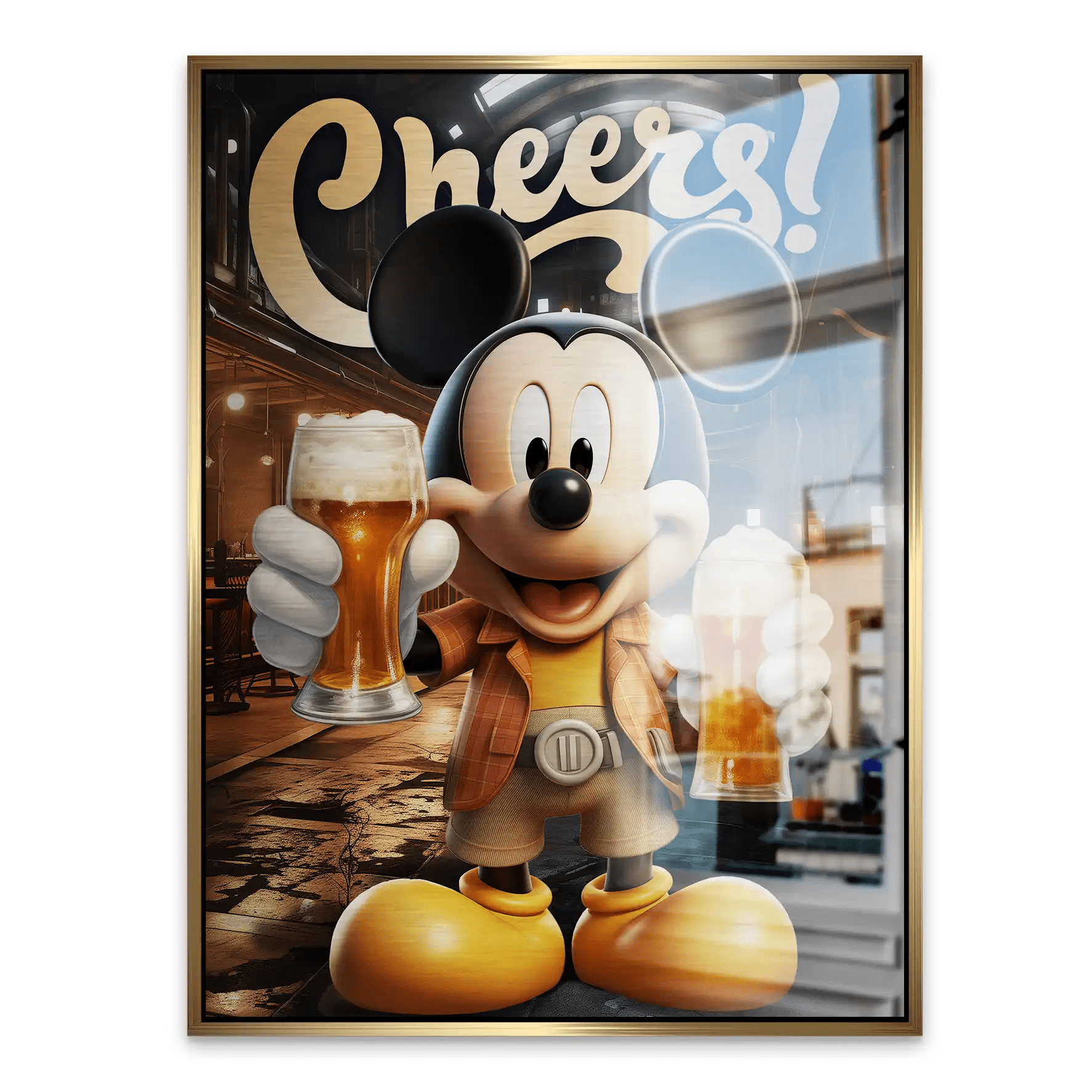 Micky Cheers Aludibond Gebürstet INGALERIE