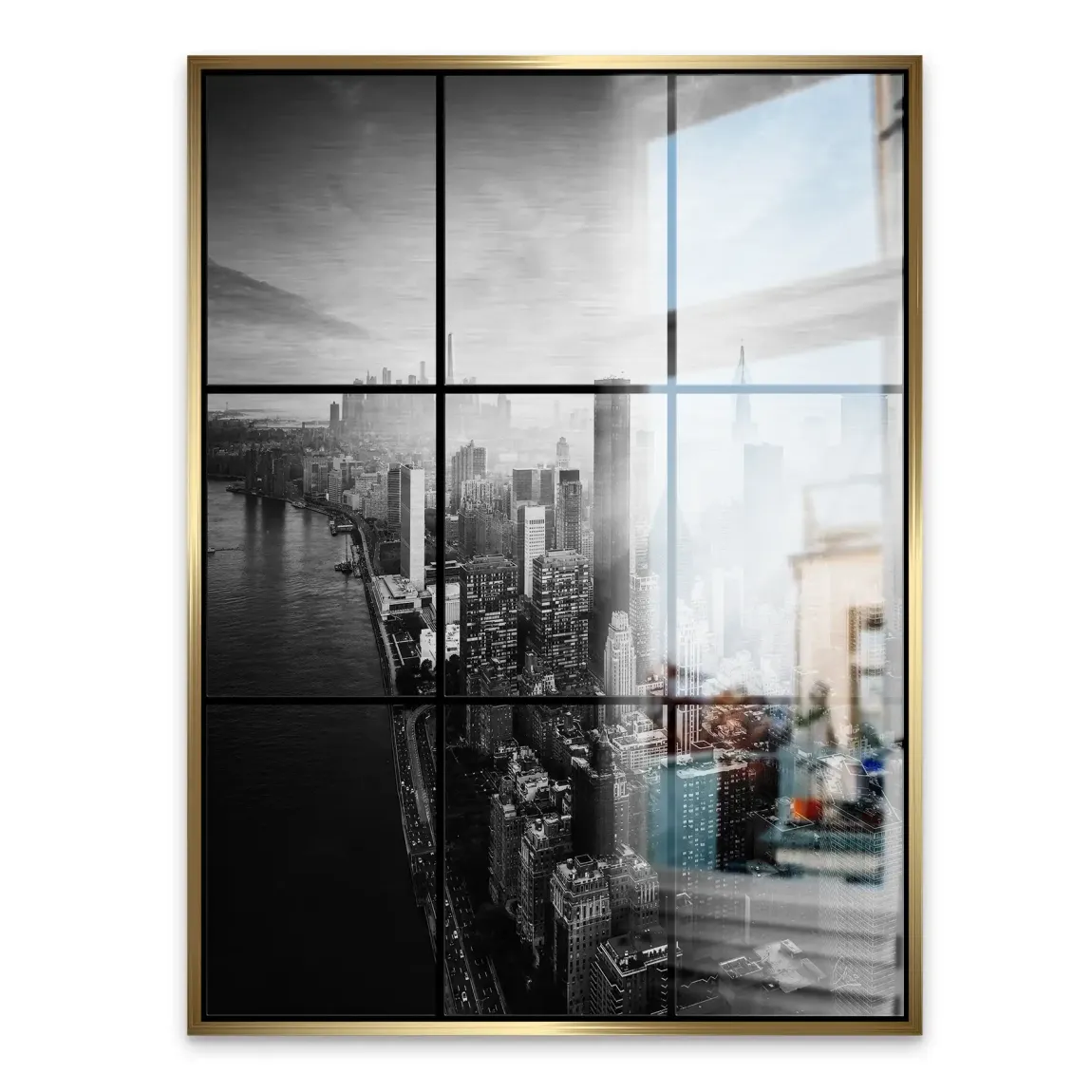 Silent Heights New York Alu Gebürstet Bild