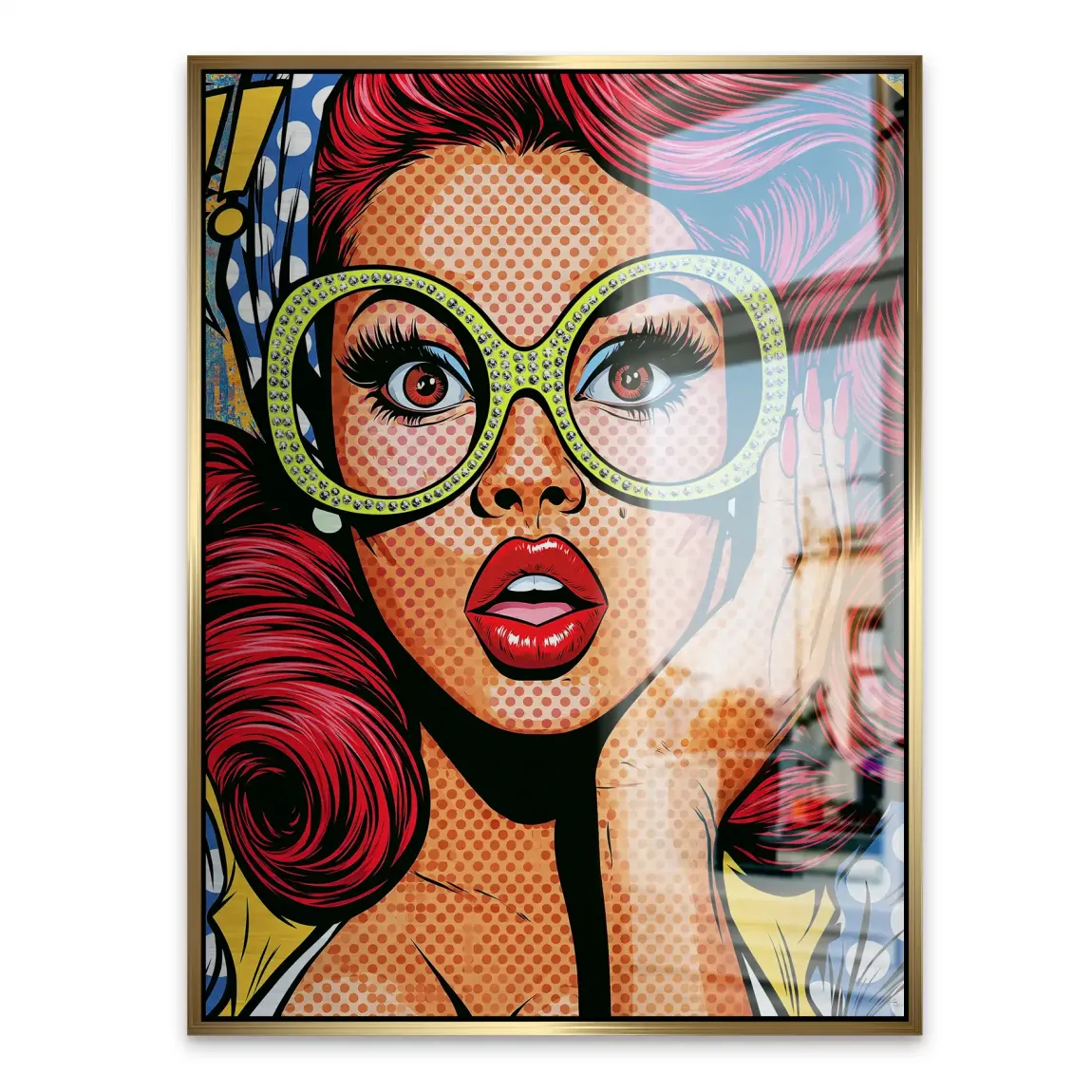 Pop Art Diva Aluminiumbild gebürstet