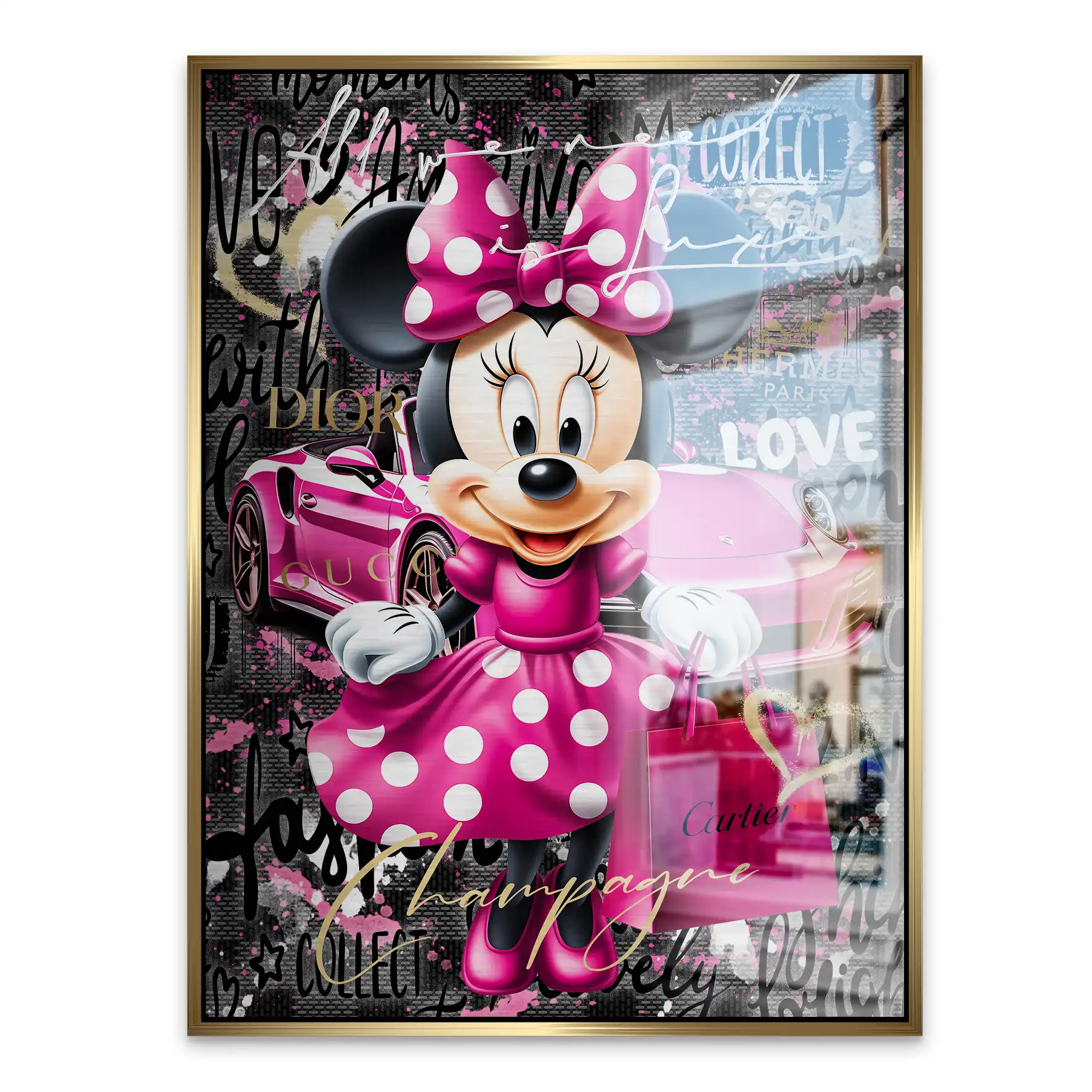 Minnie Need Luxe Aludibond Gebürstet INGALERIE