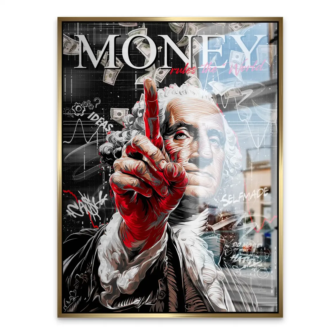 Money Leader Wallstreet Alu Gebürstet Bild