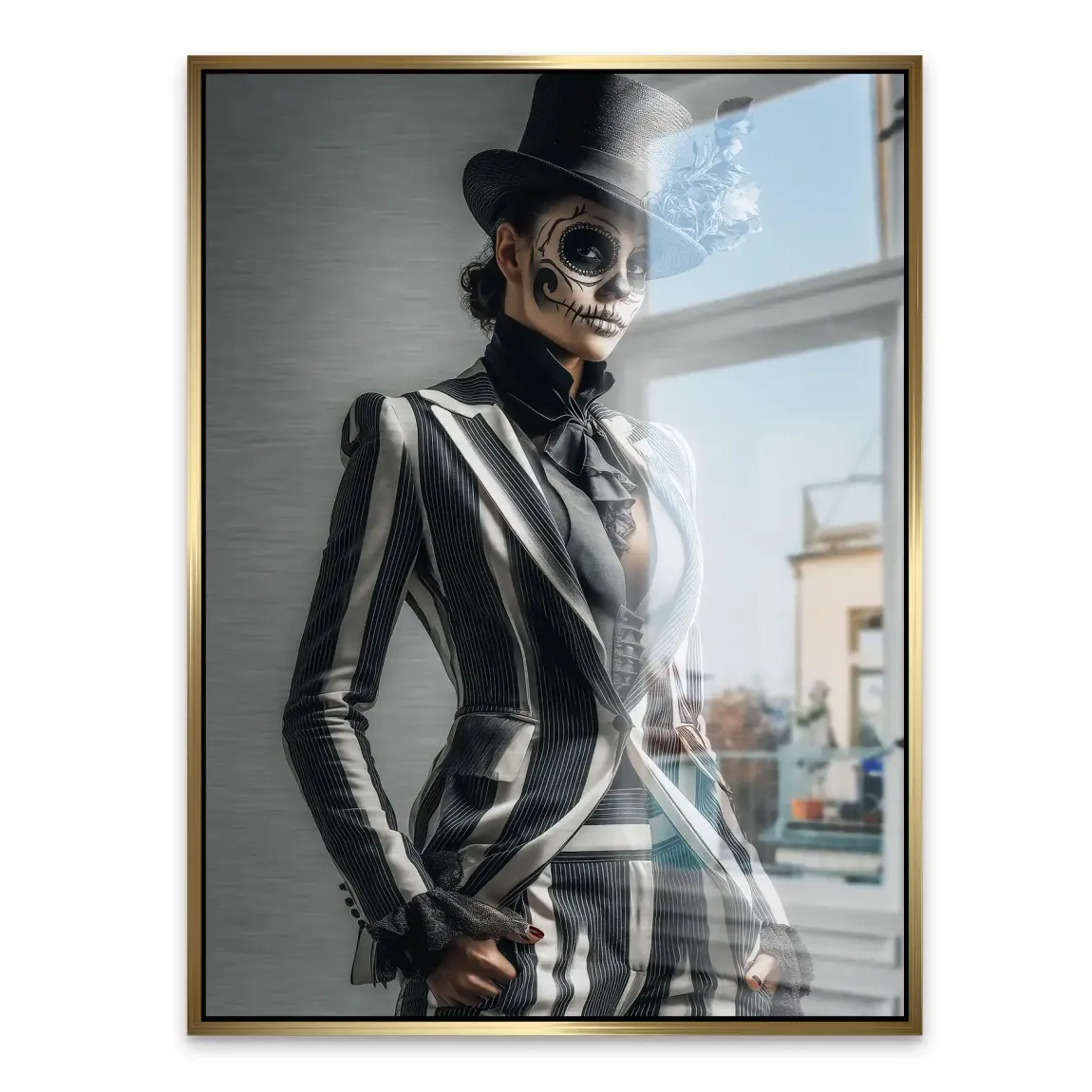 Lady Skull Aludibond Gebürstet INGALERIE