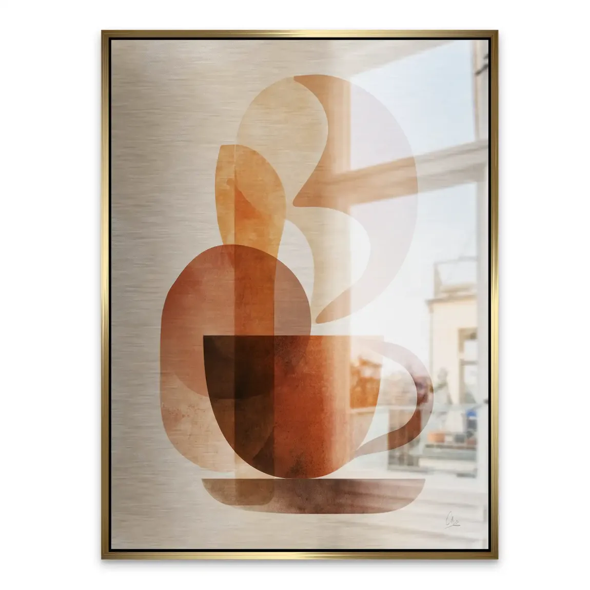 Warm Aroma Alu Gebürstet Bild