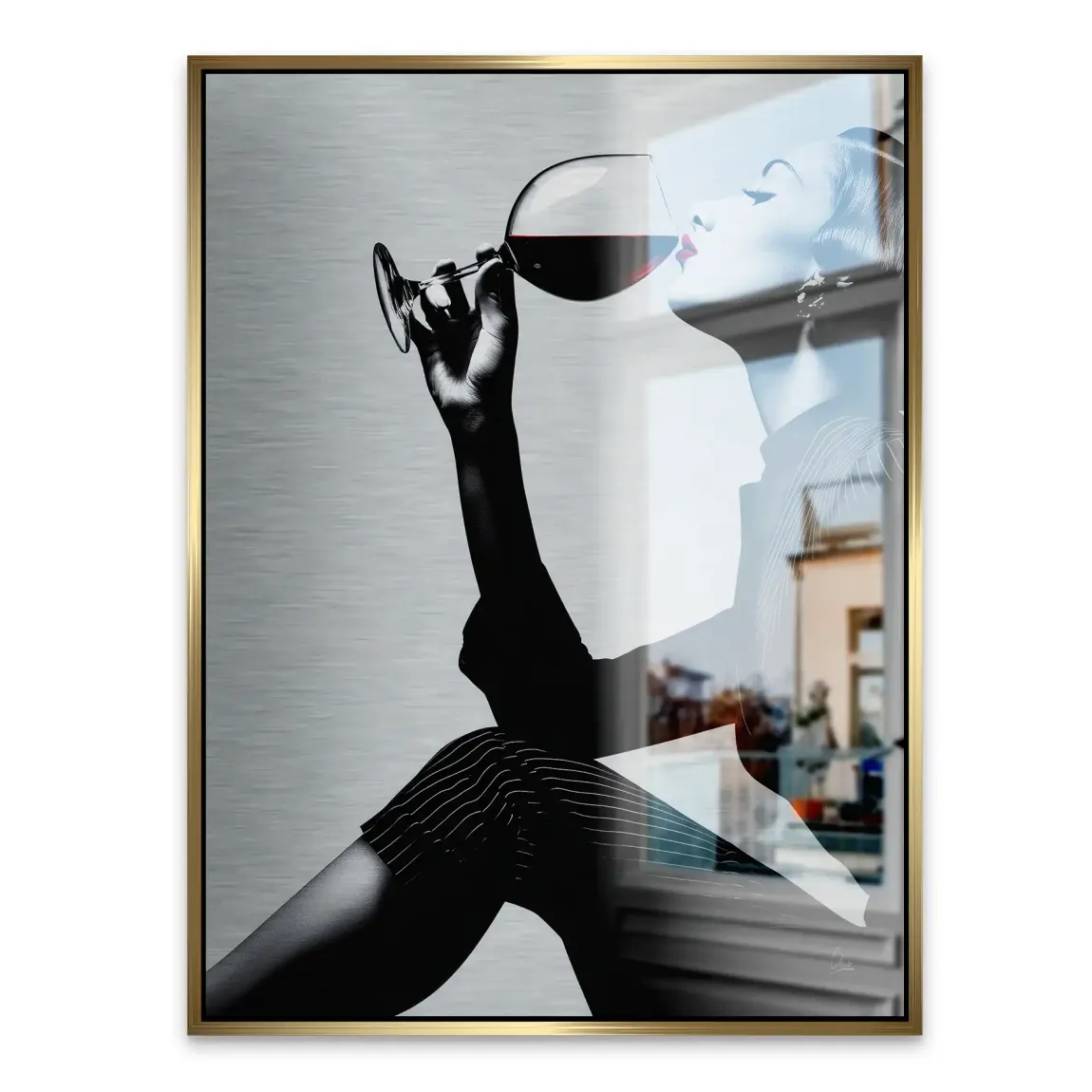 Wine Moments Alu Gebürstet Bild