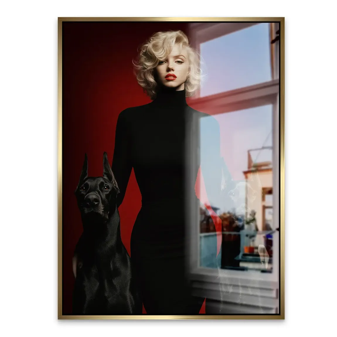 Majesty Marilyn Monroe Alu Gebürstet Bild