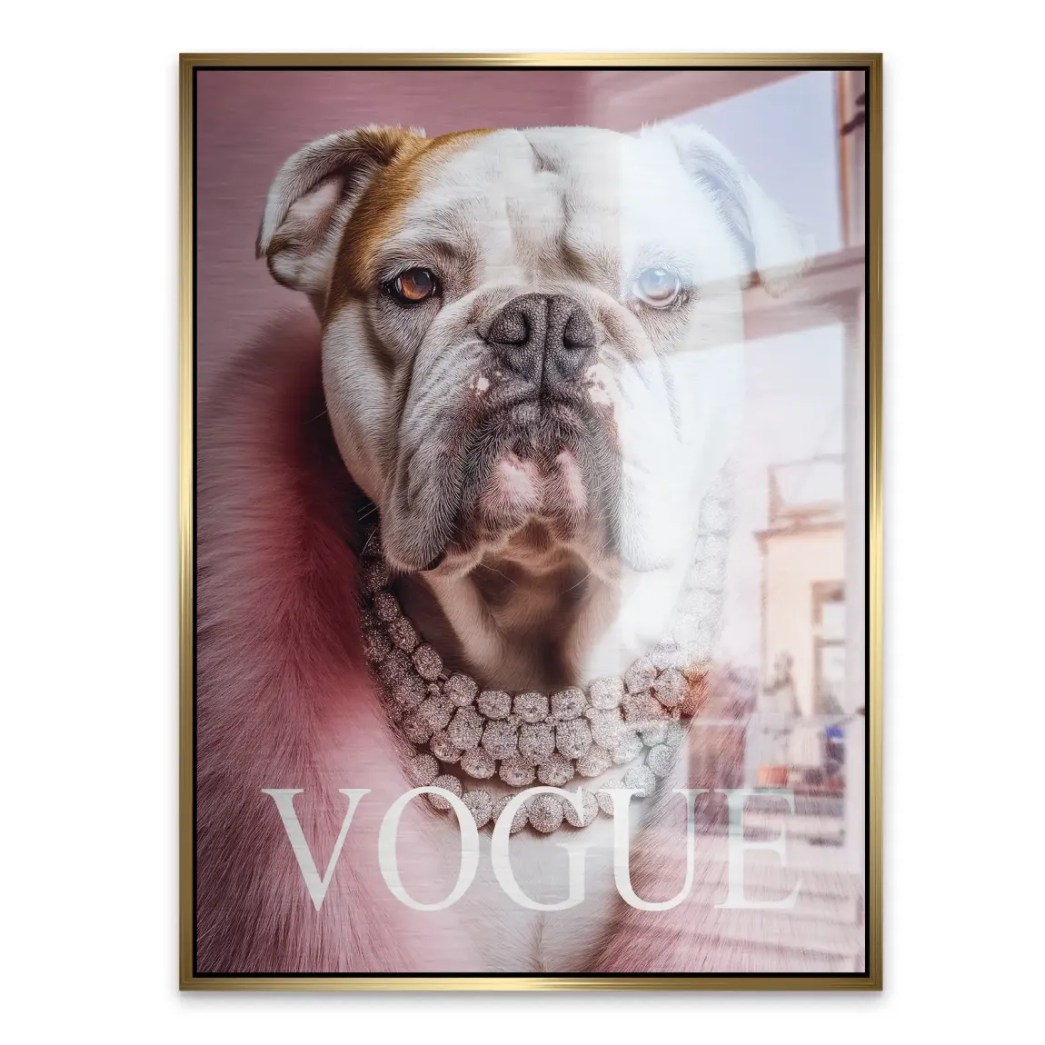 Bulldogge Vogue Alu Gebürstet Bild