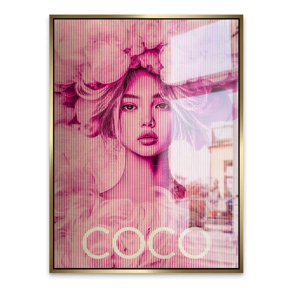Coco Vision in Pink Aludibond Gebürstet INGALERIE