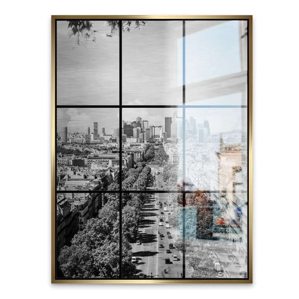 Skyline Avenue Paris Alu Gebürstet Bild