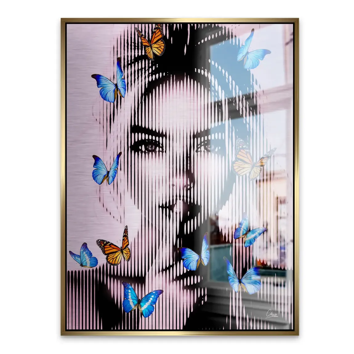 Silent Butterfly Aludibond Gebürstet INGALERIE