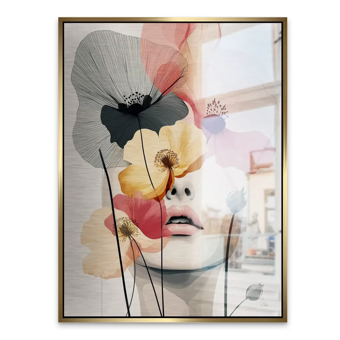 Floral Dream Alu Gebürstet Bild