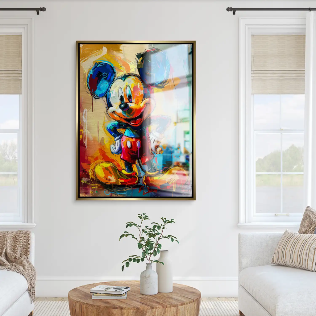 Micky Abstrakt Paint Aludibond Gebürstet INGALERIE