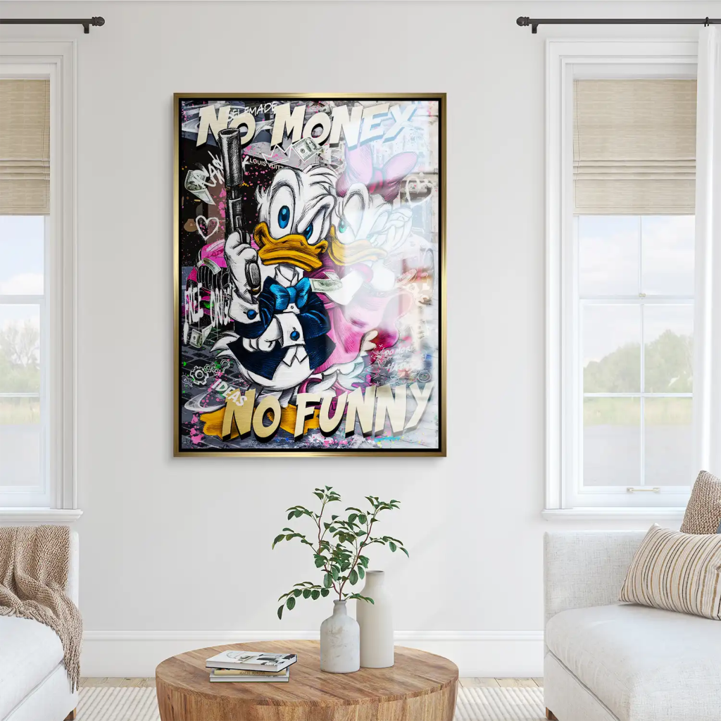 Donald No Money Aludibond Gebürstet INGALERIE