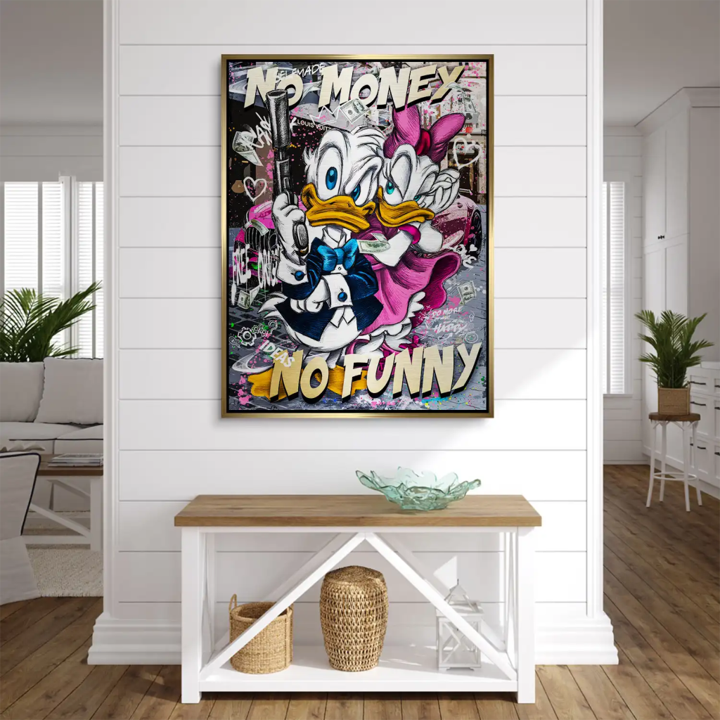 Donald No Money Aludibond Gebürstet INGALERIE