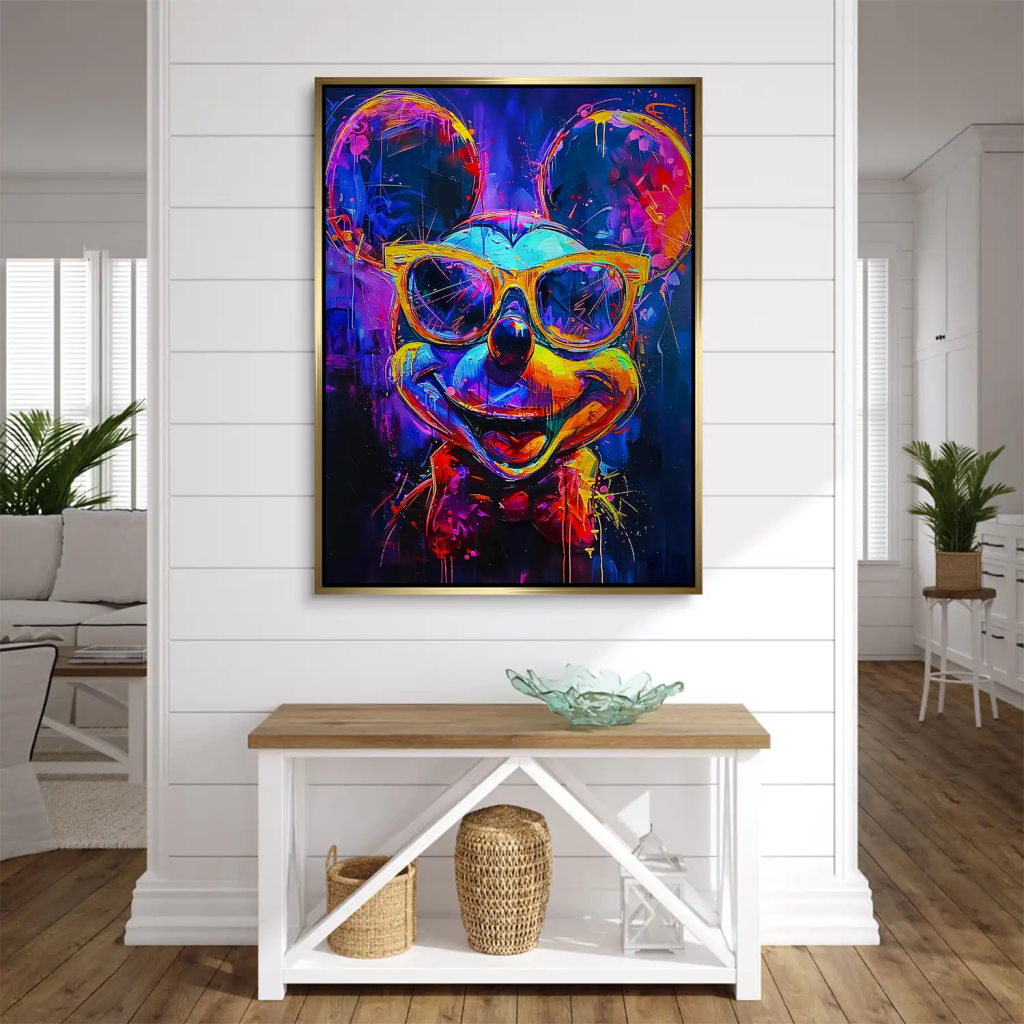 Micky Abstrakt Color Aludibond Gebürstet INGALERIE