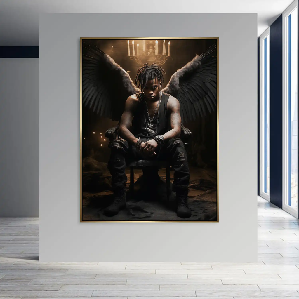 Angel-Man Aludibond gebürstet Bild INGALERIE