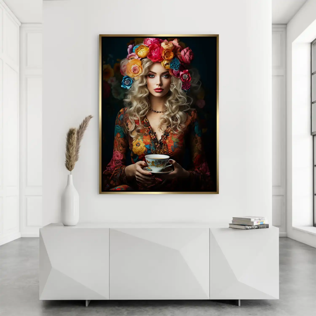 Beauty Bohemian Flower Alu Gebürstet Bild INGALERIE