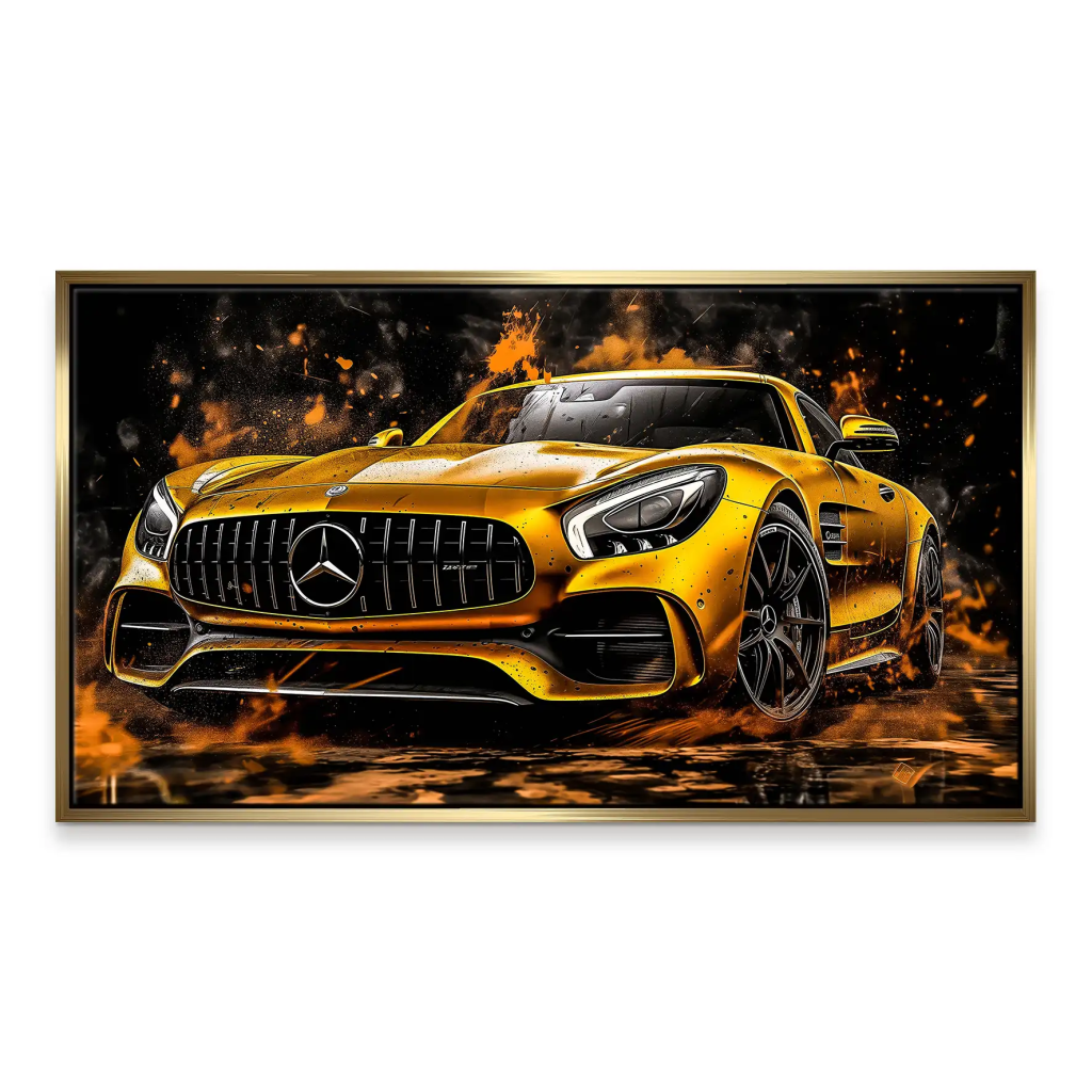Mercedes AMG GT Modern Style Leinwand Bild INGALERIE