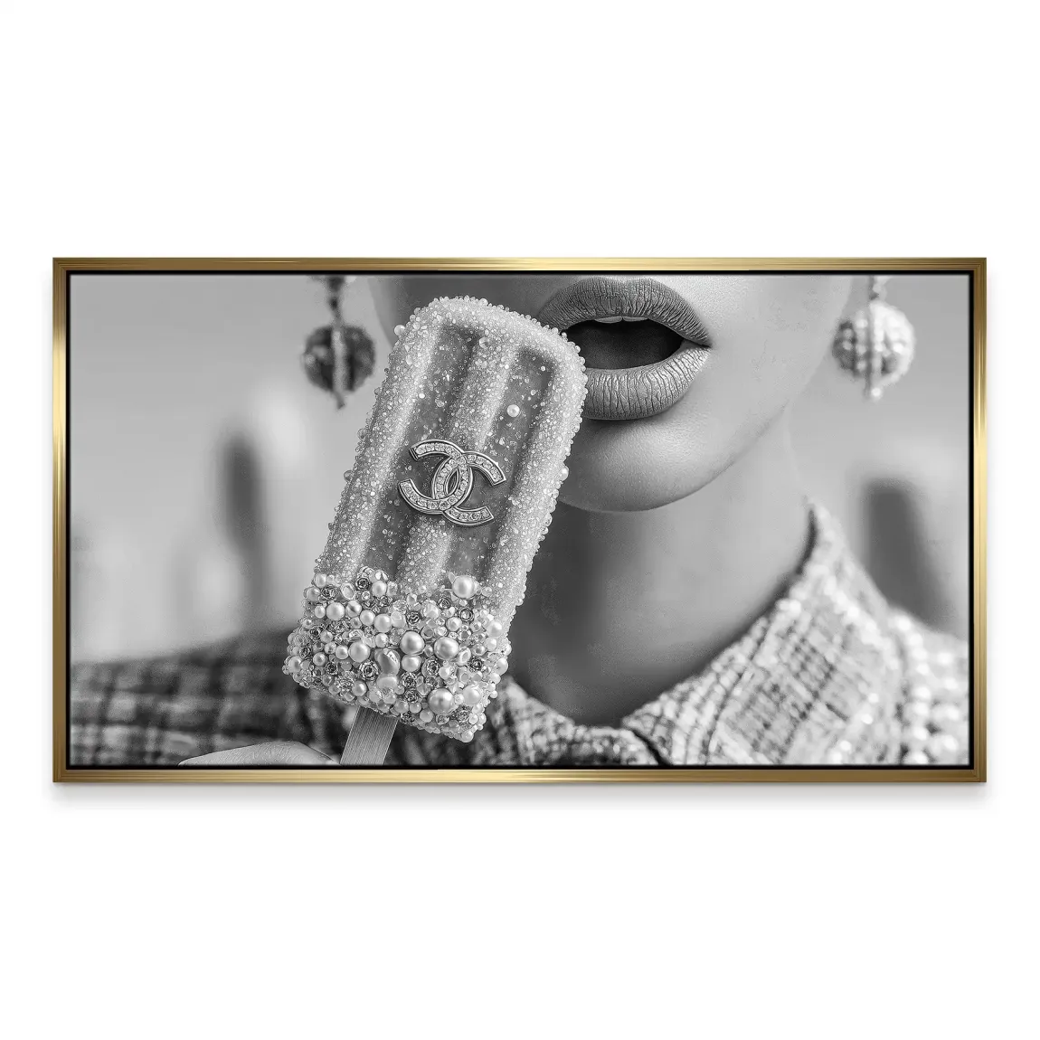 Coco Ice Art Black Edition Leinwand Bild