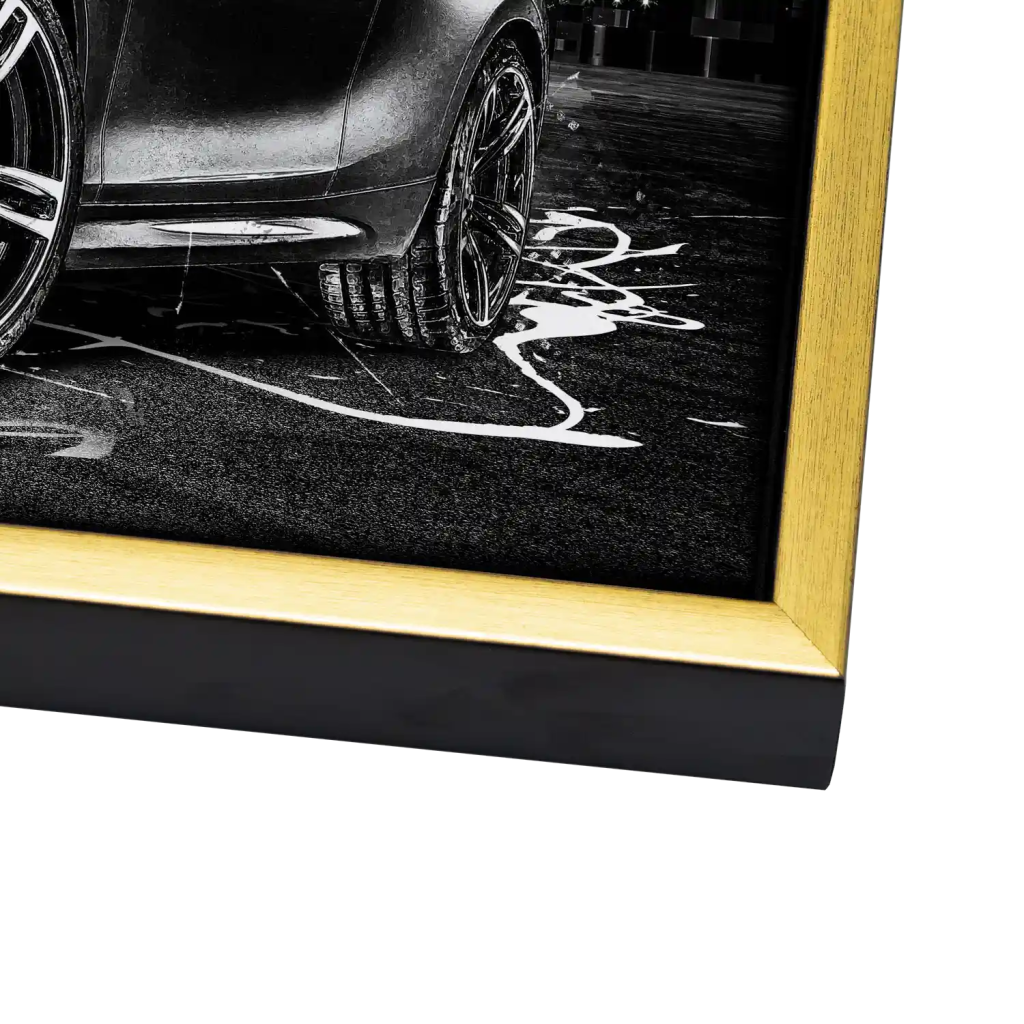 BMW M2 Black Style Leinwand Bild INGALERIE