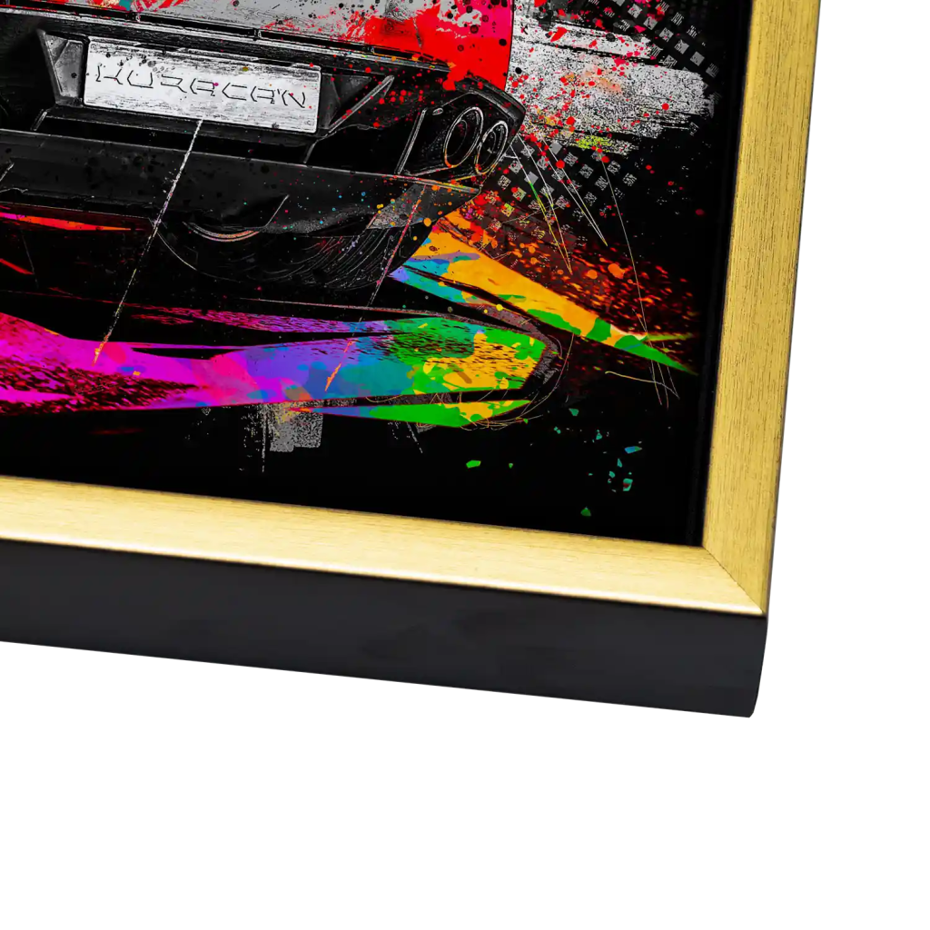 Lambo Huracan Pop Art Style Leinwand Bild INGALERIE