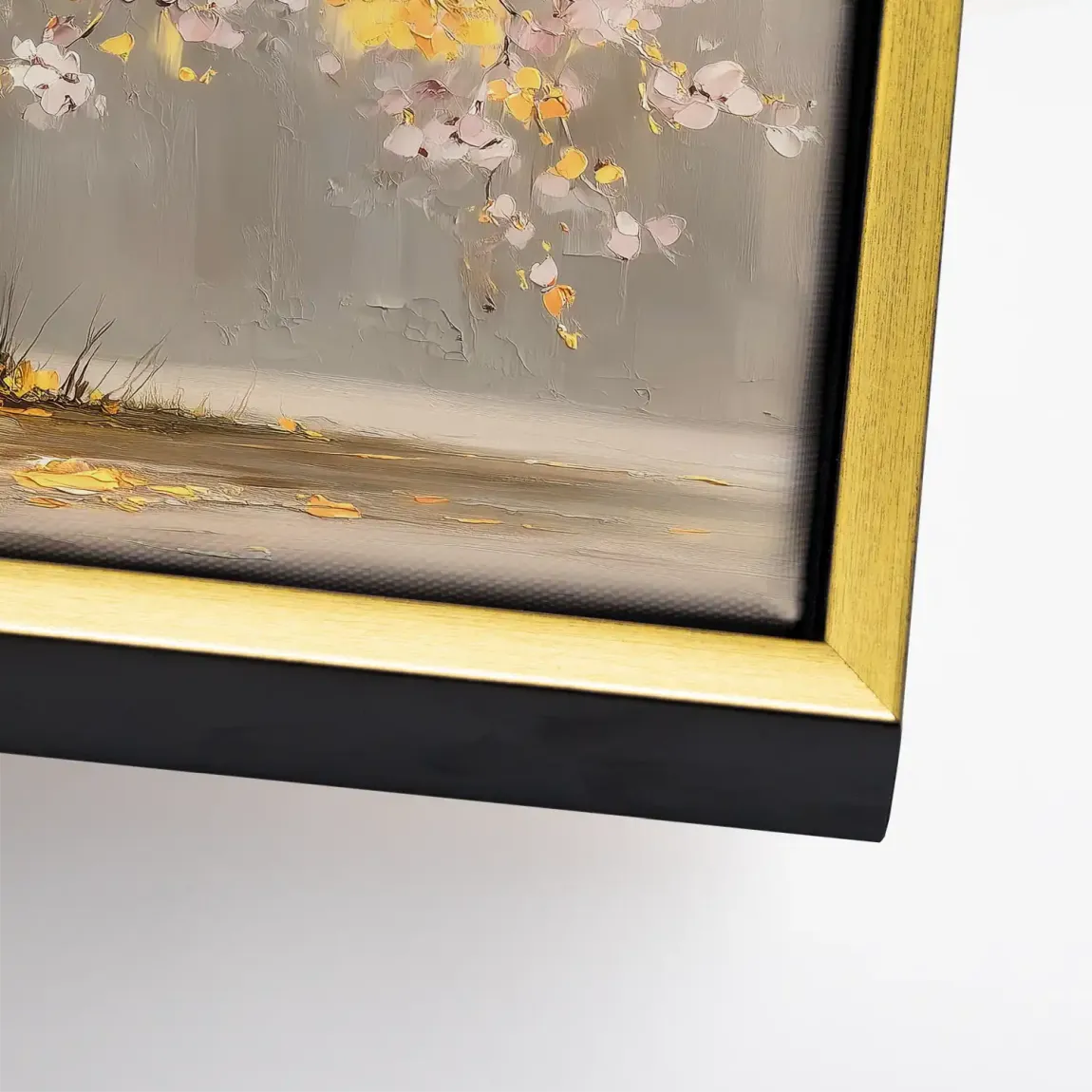 Gold Leaf Tree Art Leinwand Bild