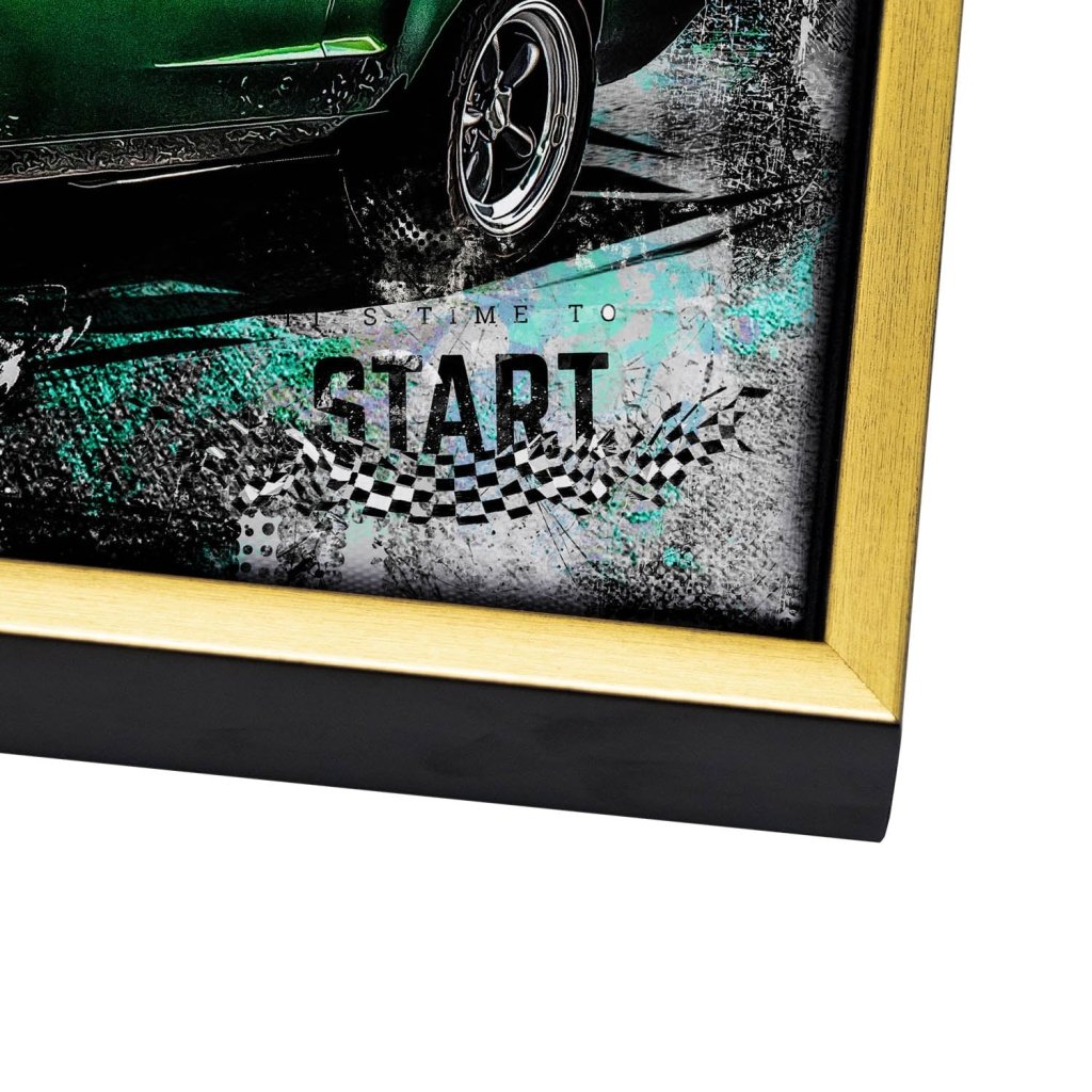 Ford Mustang Bullitt Style Leinwand Bild INGALERIE
