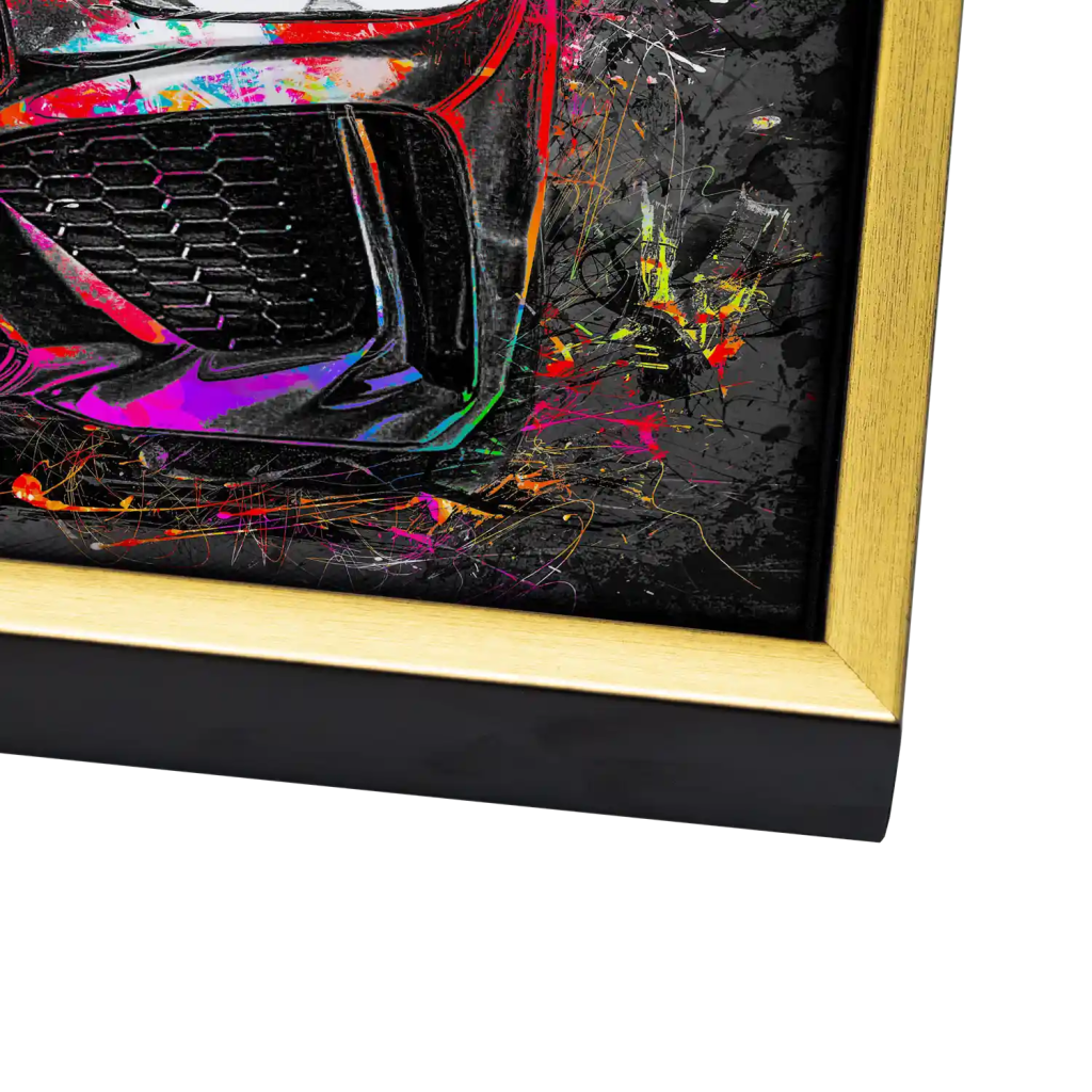 BMW M4 Pop Art Style Leinwand Bild INGALERIE