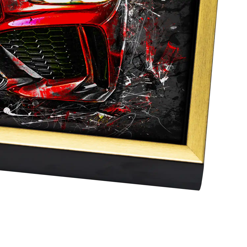 BMW M4 Abstrakt Style Leinwand Bild INGALERIE