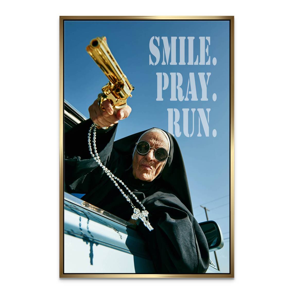 Rebel Nun Leinwand Bild