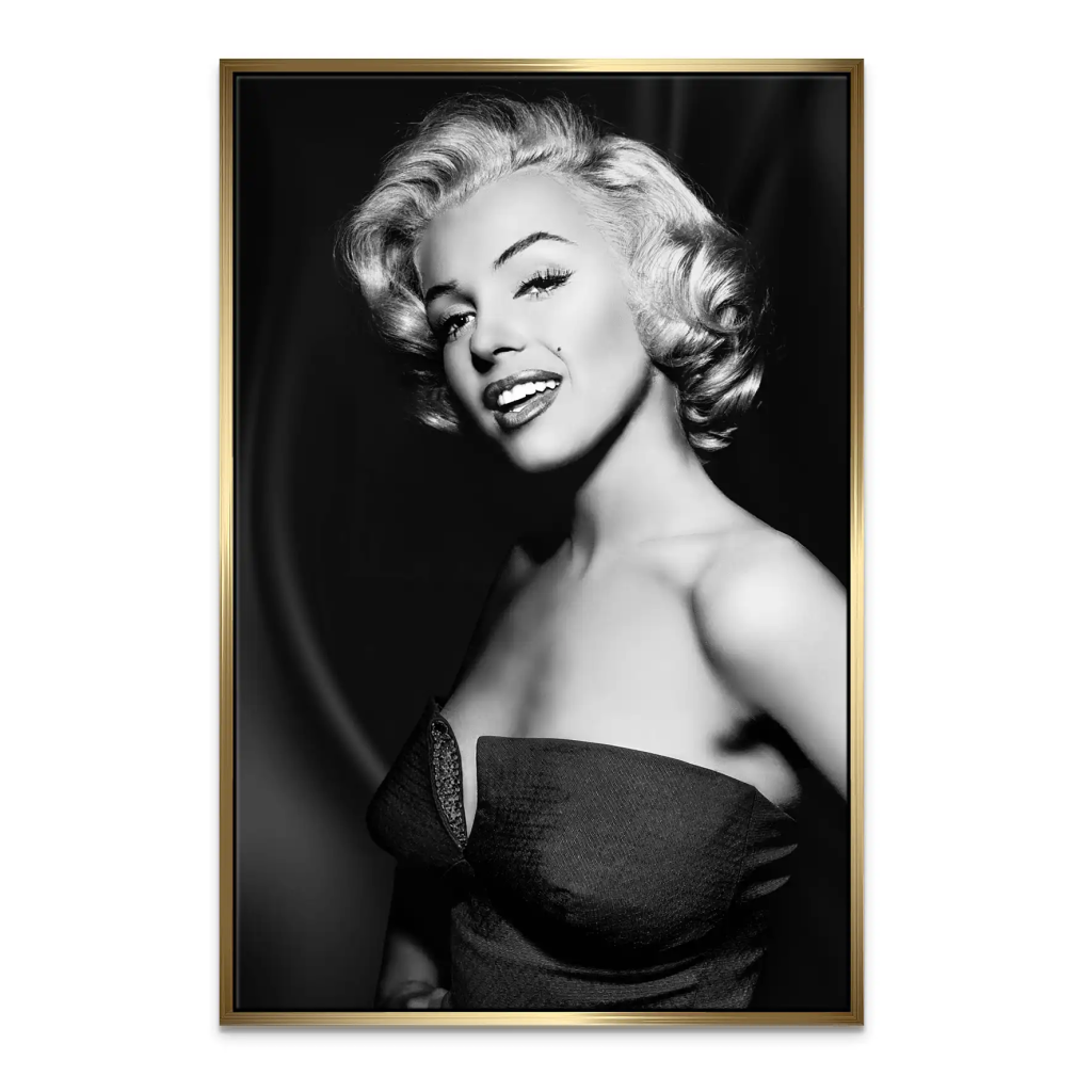 Marilyn Black and White Leinwand Bild INGALERIE