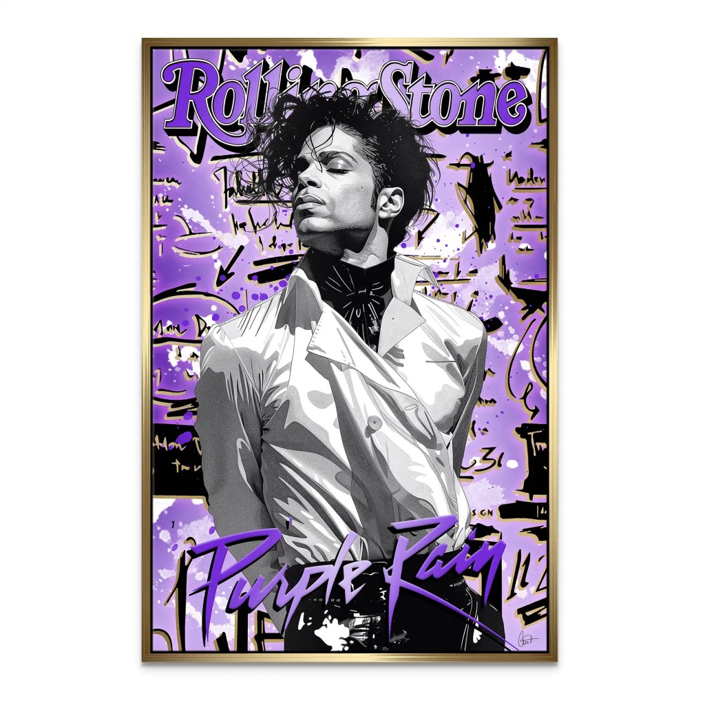 Purple Rain Leinwand Bild INGALERIE