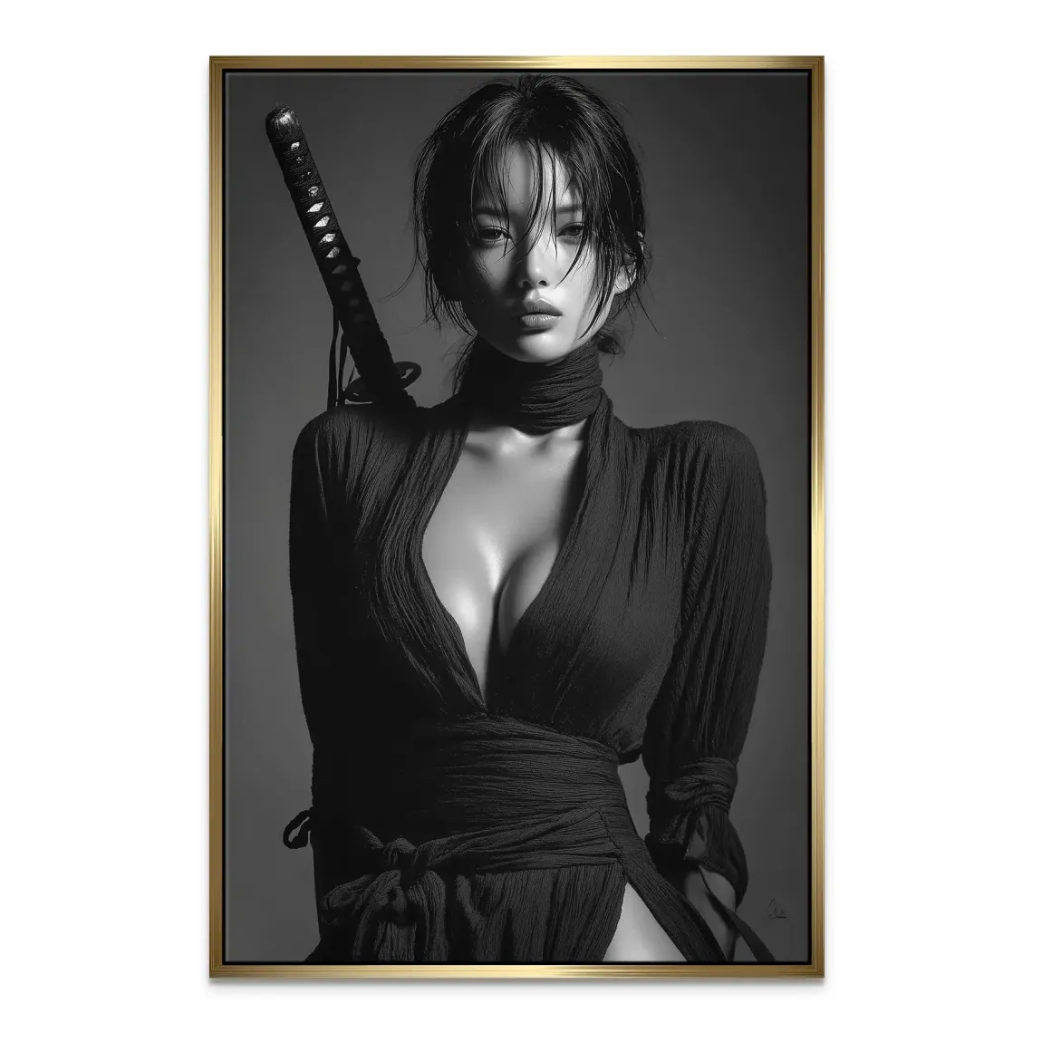 Silent Katana Leinwand Bild