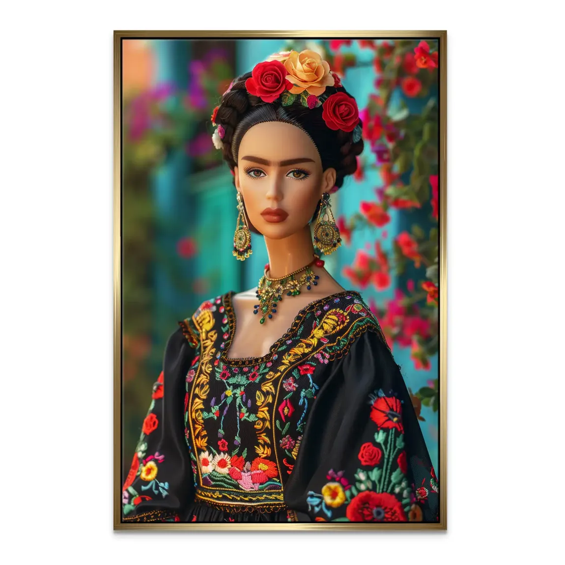 Frida Barbie Leinwand Bild