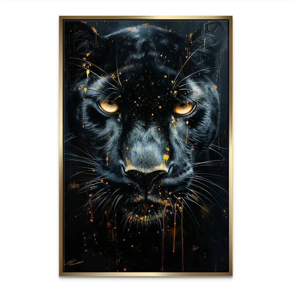 Black Panther Nr.2 Leinwand Bild INGALERIE