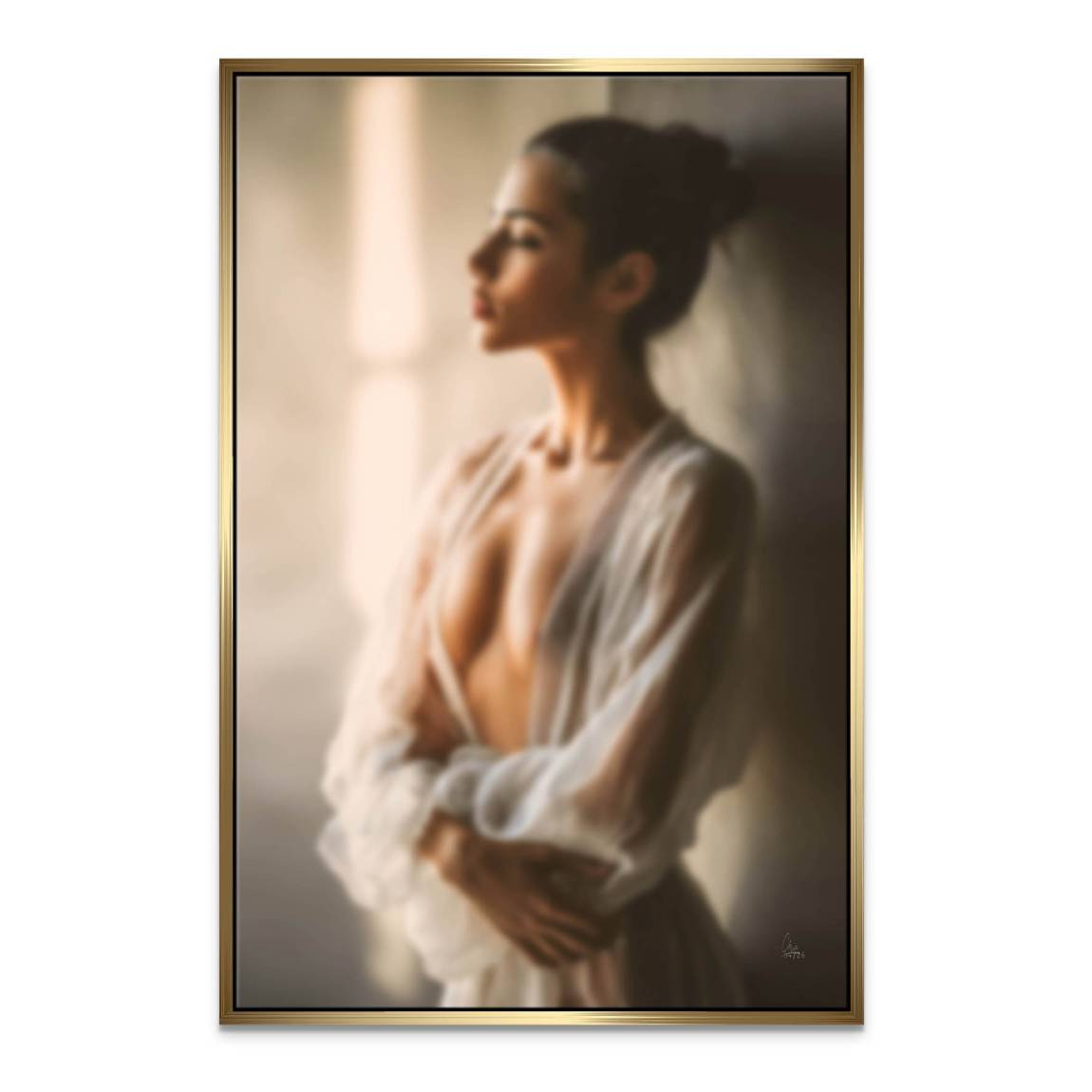Sinnliche Frau Leinwand Bild