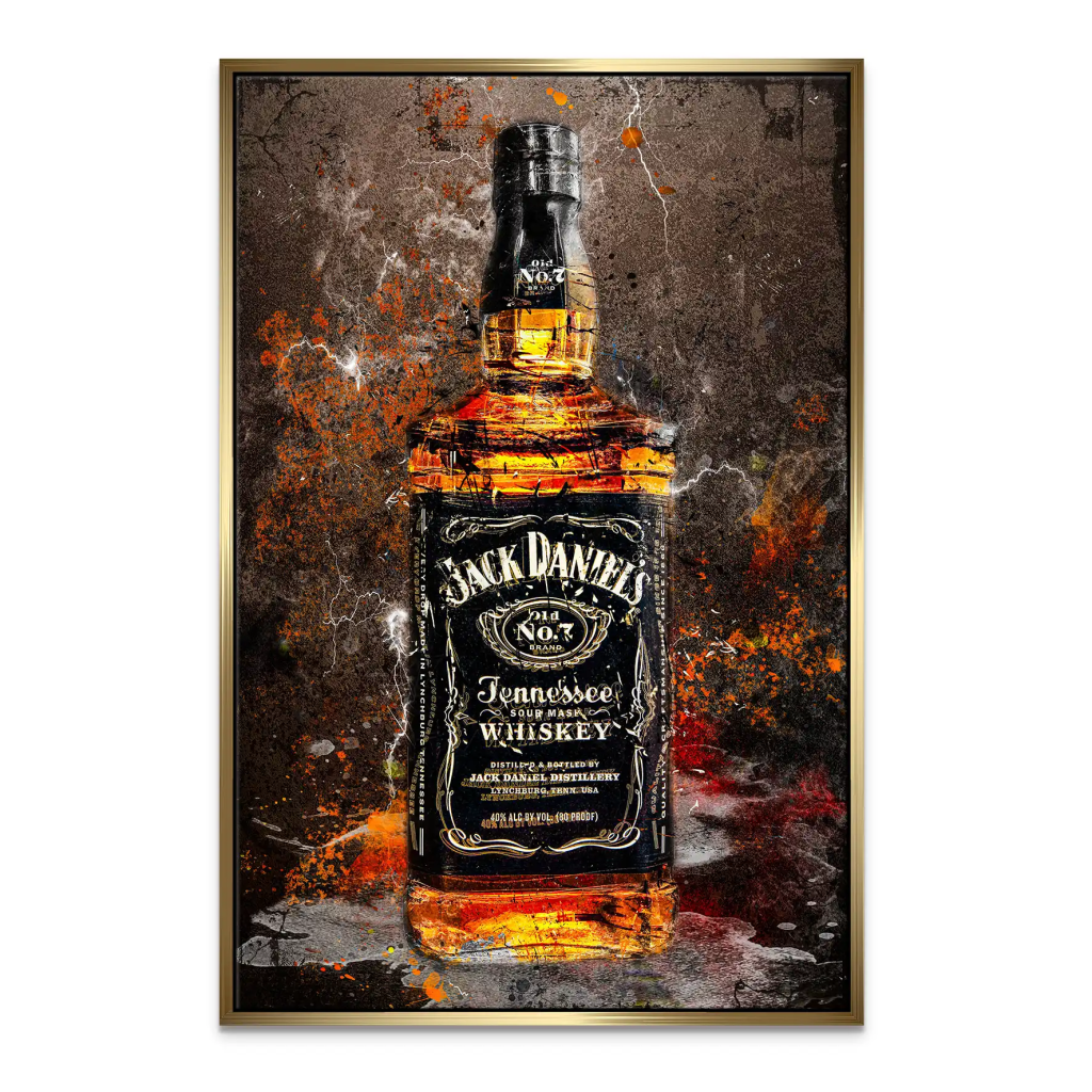 Jack Whisky Vintage Style Leinwand Bild INGALERIE