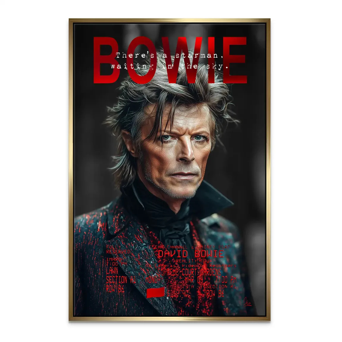 Bowie Starman Leinwand Bild