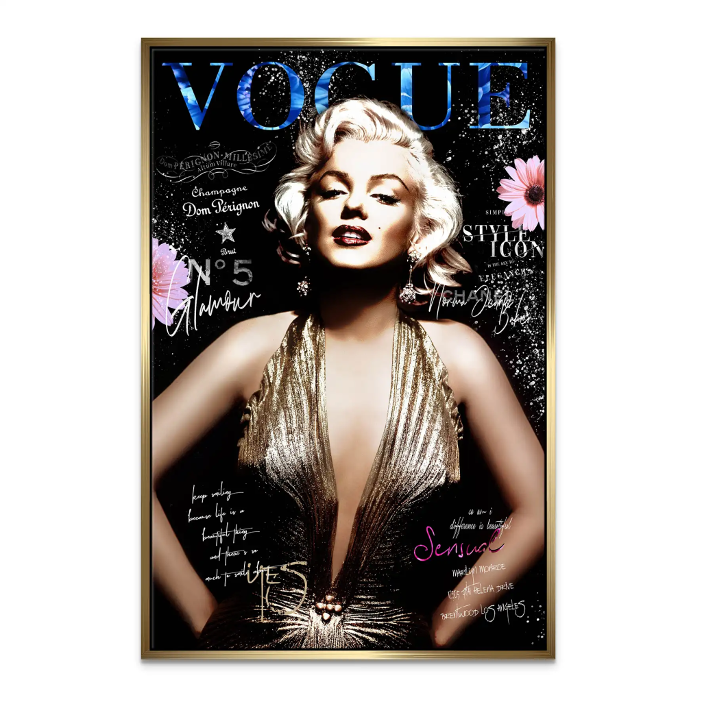 Marilyn Glamour Leinwand Bild INGALERIE