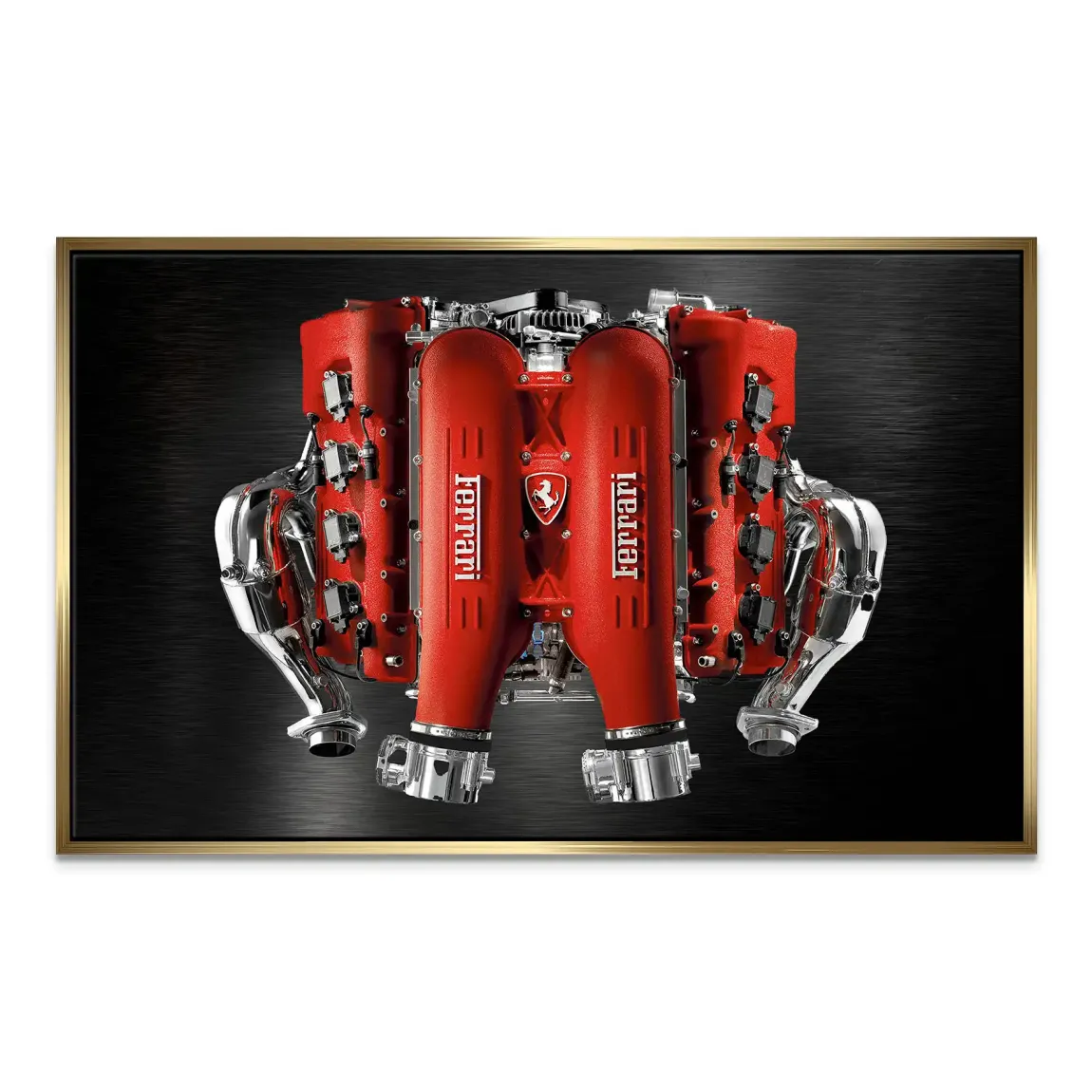 Ferrari V8 Motor Leinwand Bild