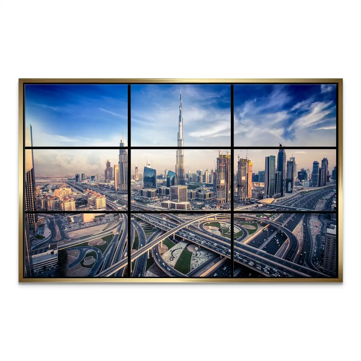 Skyline Dreams Dubai Leinwand Bild