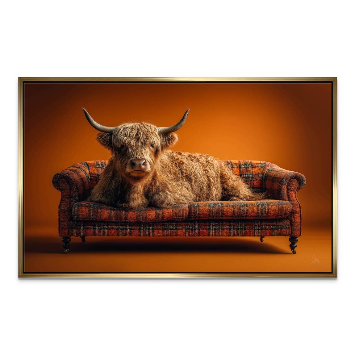 Highland Lounge Leinwand Bild