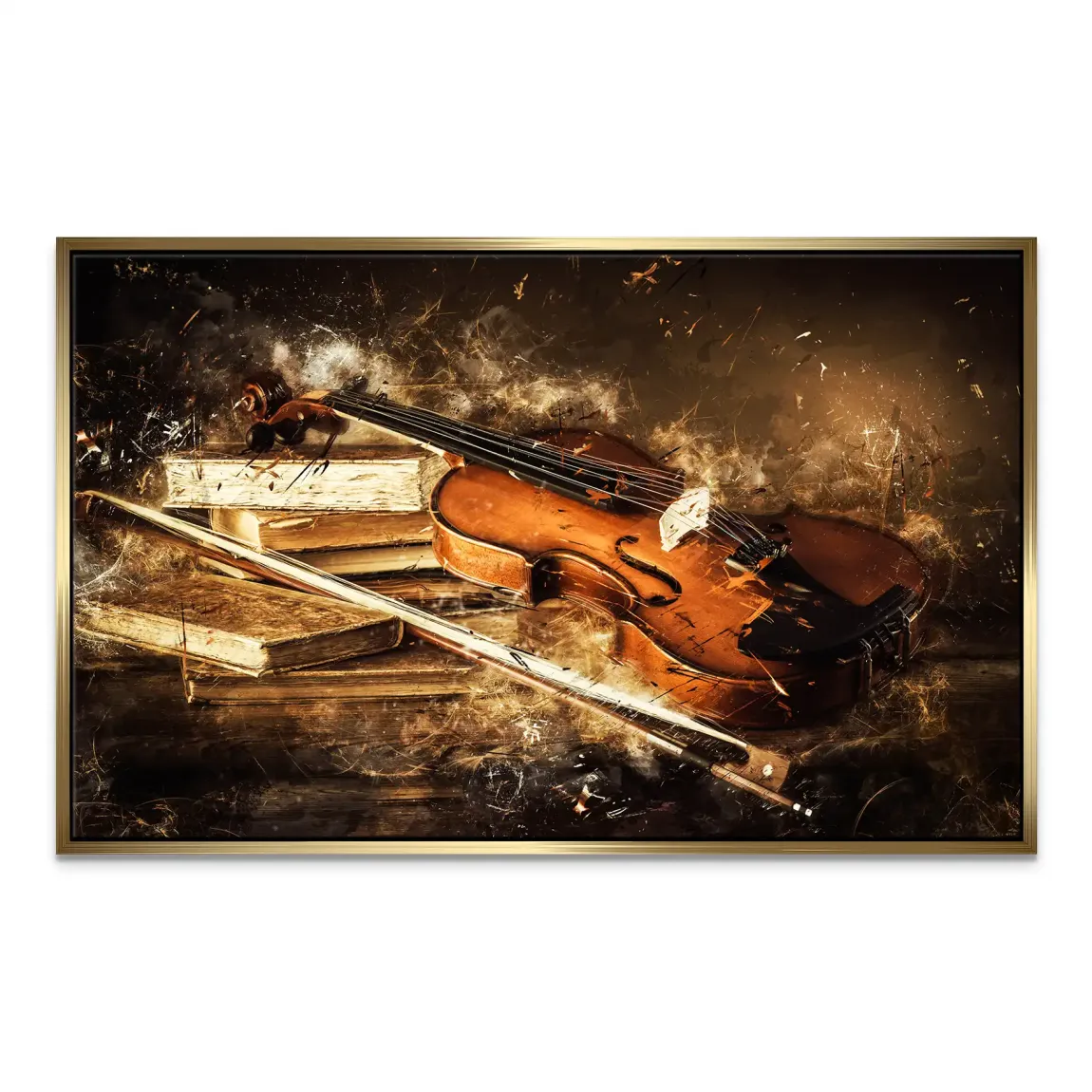 Silent Strings Violine Leinwand Bild
