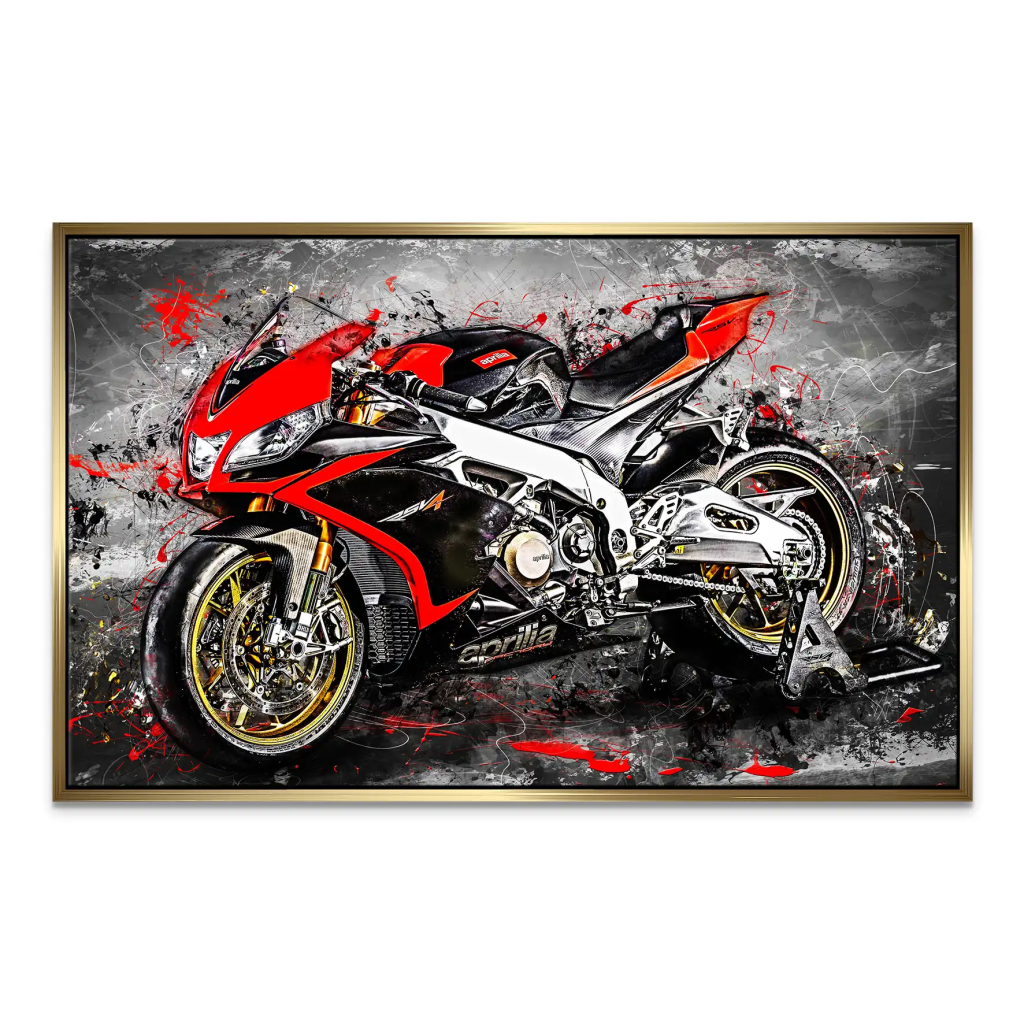Aprilia RSV4 Abstrakt Leinwand Bild INGALERIE