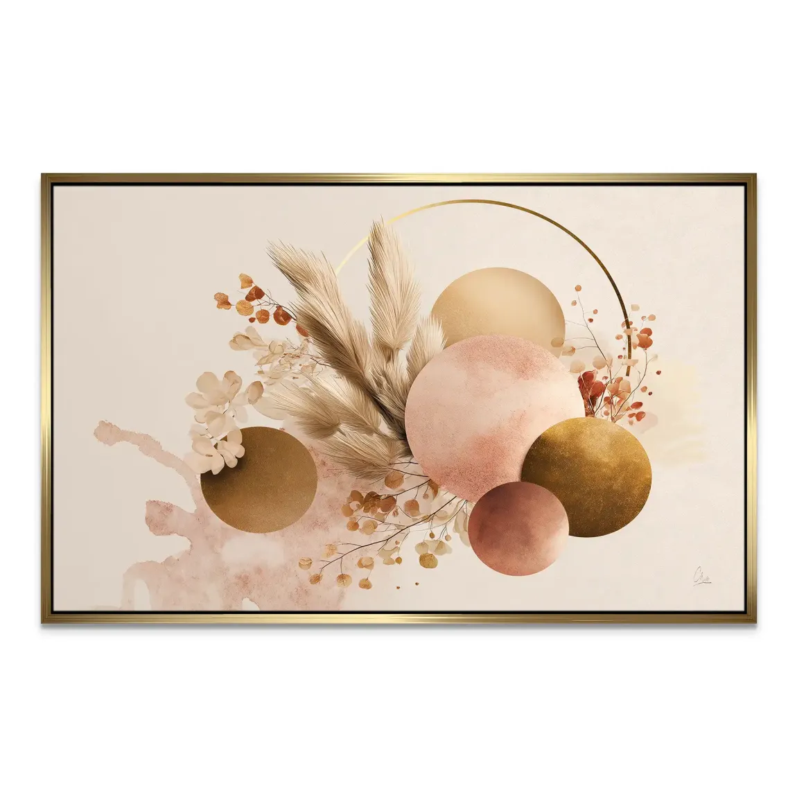 Golden Balance Leinwand Bild