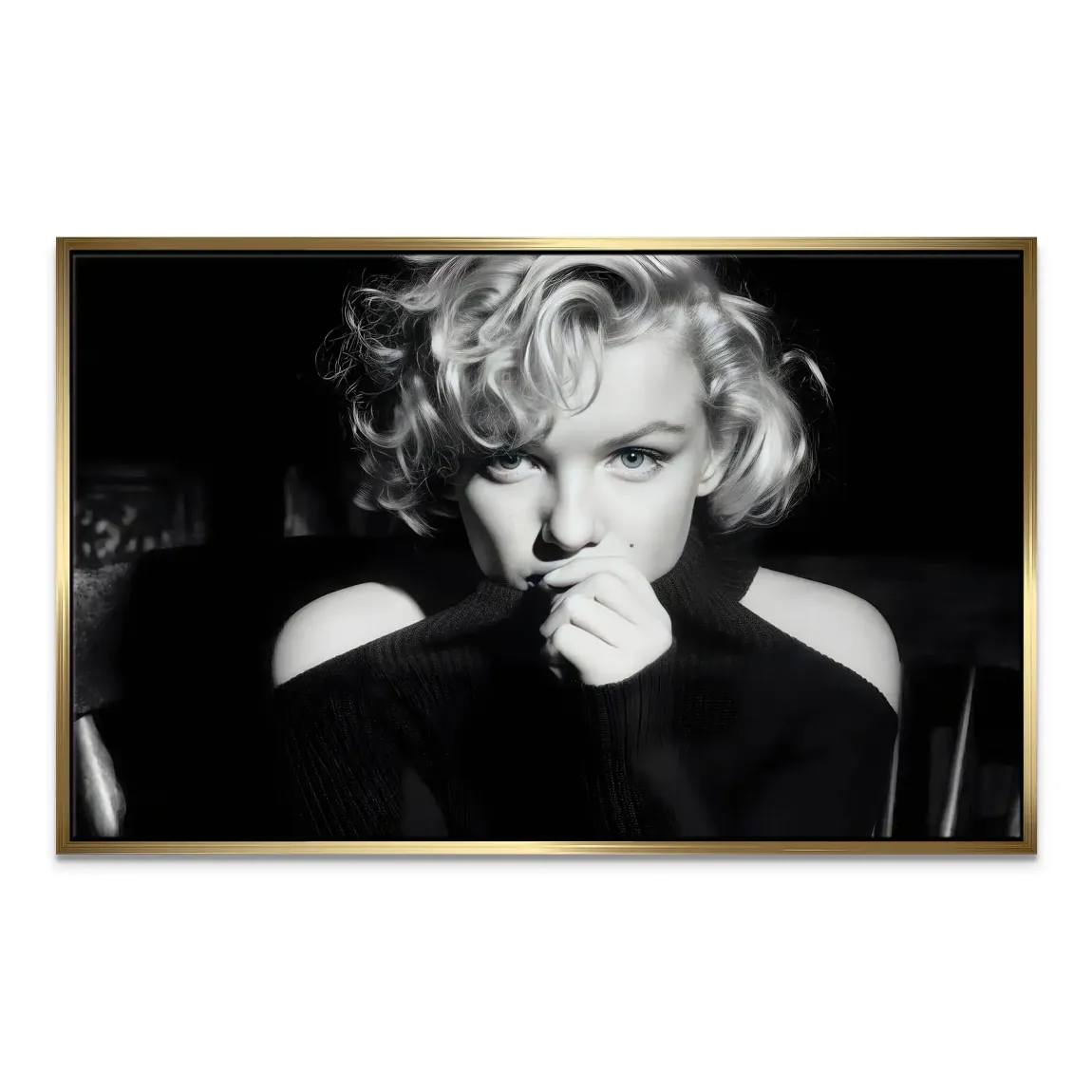 Marilyn Monroe Silent Glamour Leinwand Bild INGALERIE