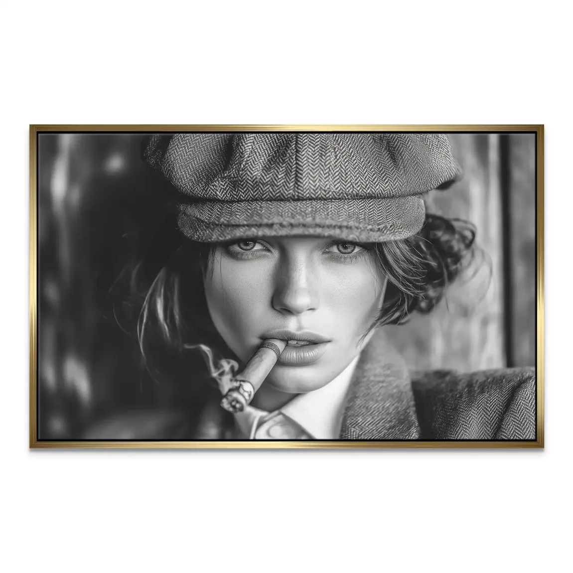 Rauchige Eleganz Leinwand Bild