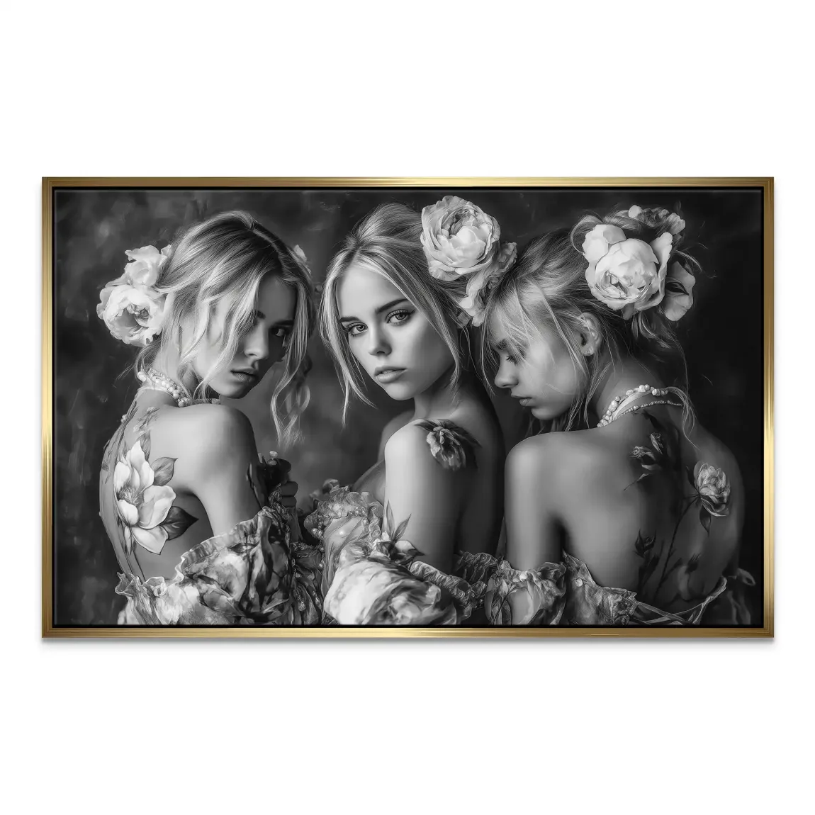 Ivory Garden Leinwand Bild